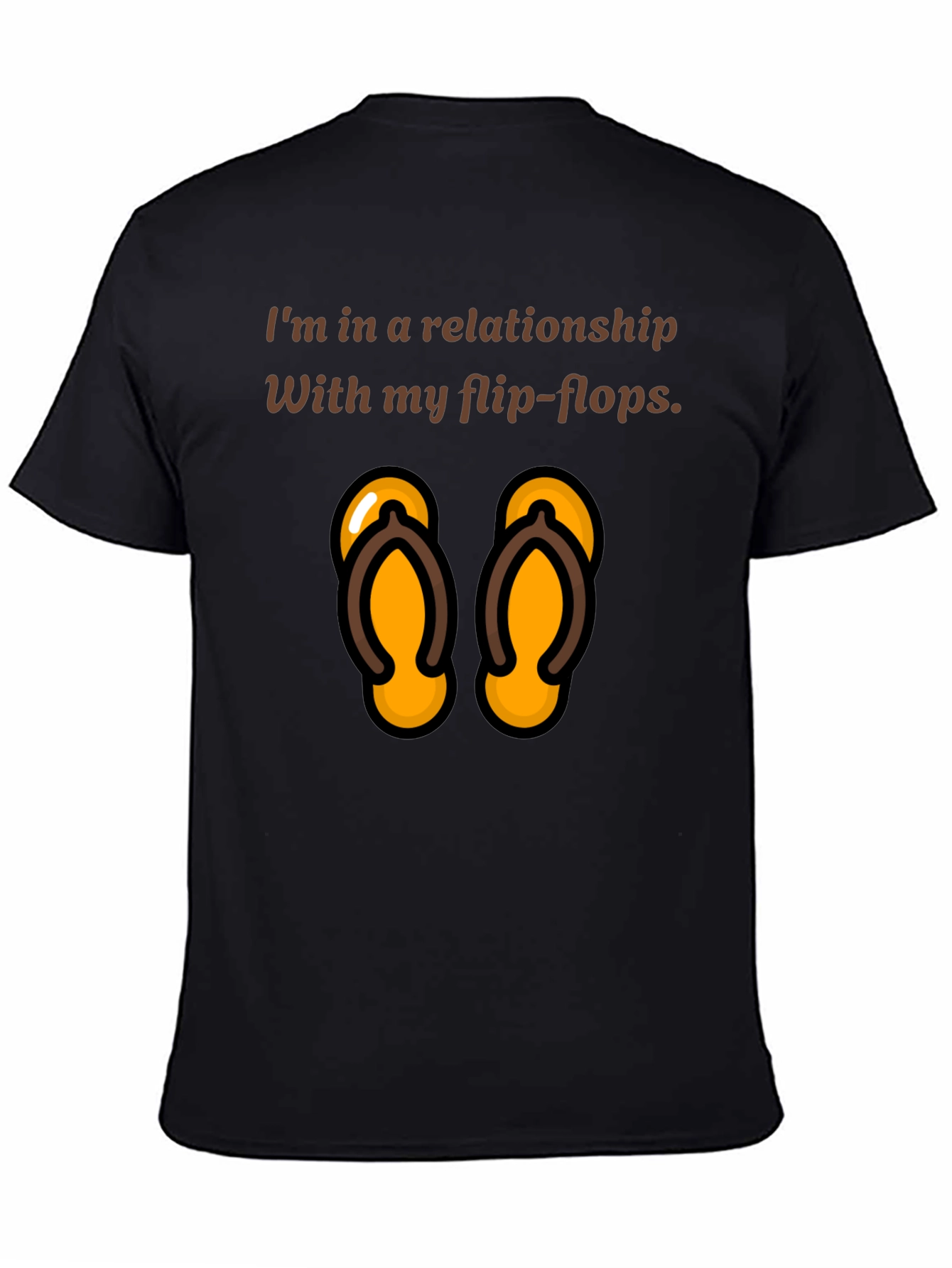 Relationship with Flip Flops T-Shirt - Fun Novelty Tee
