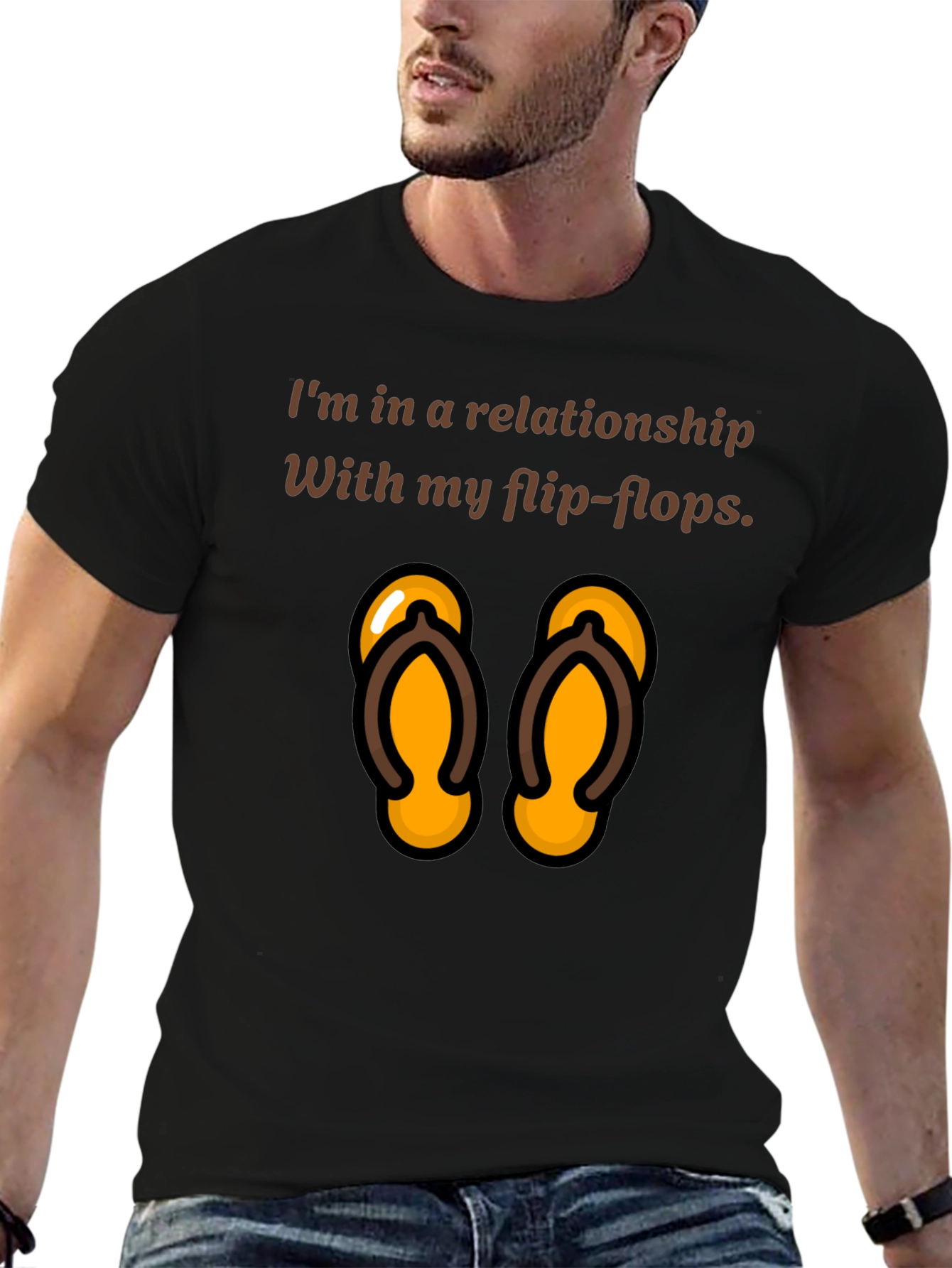 Relationship with Flip Flops T-Shirt - Fun Novelty Tee