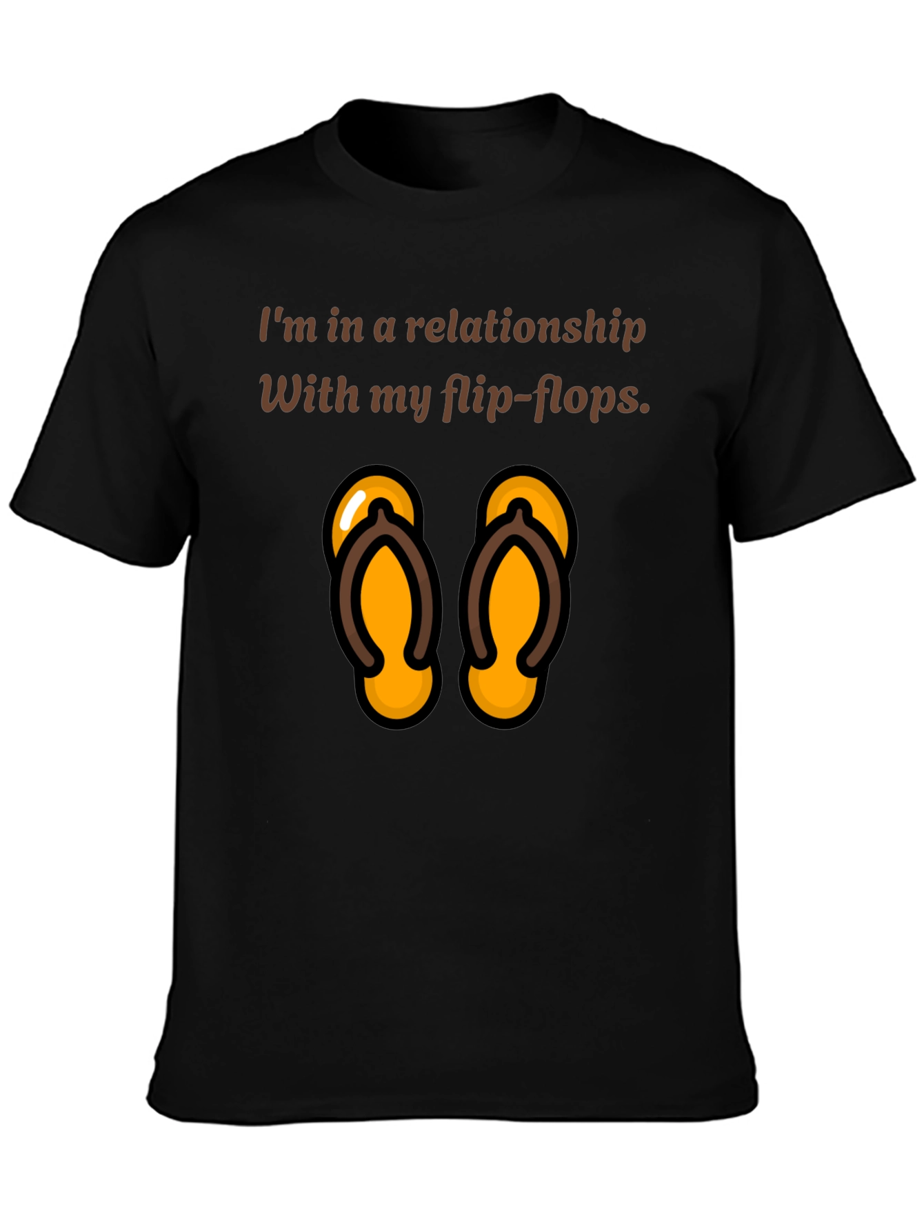 Relationship with Flip Flops T-Shirt - Fun Novelty Tee
