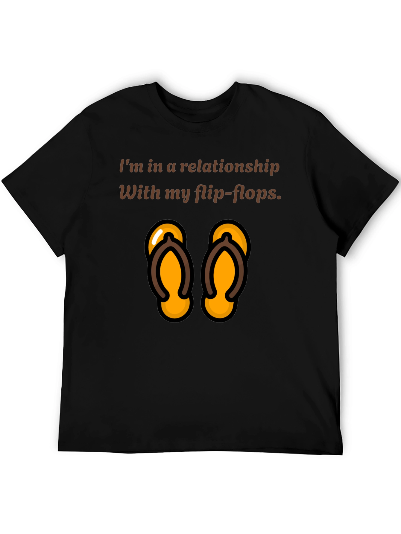 Relationship with Flip Flops T-Shirt - Fun Novelty Tee
