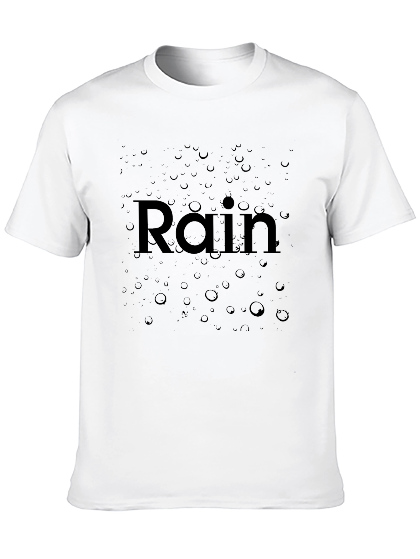 Rain Graphic Tee - Premium Black T-Shirt