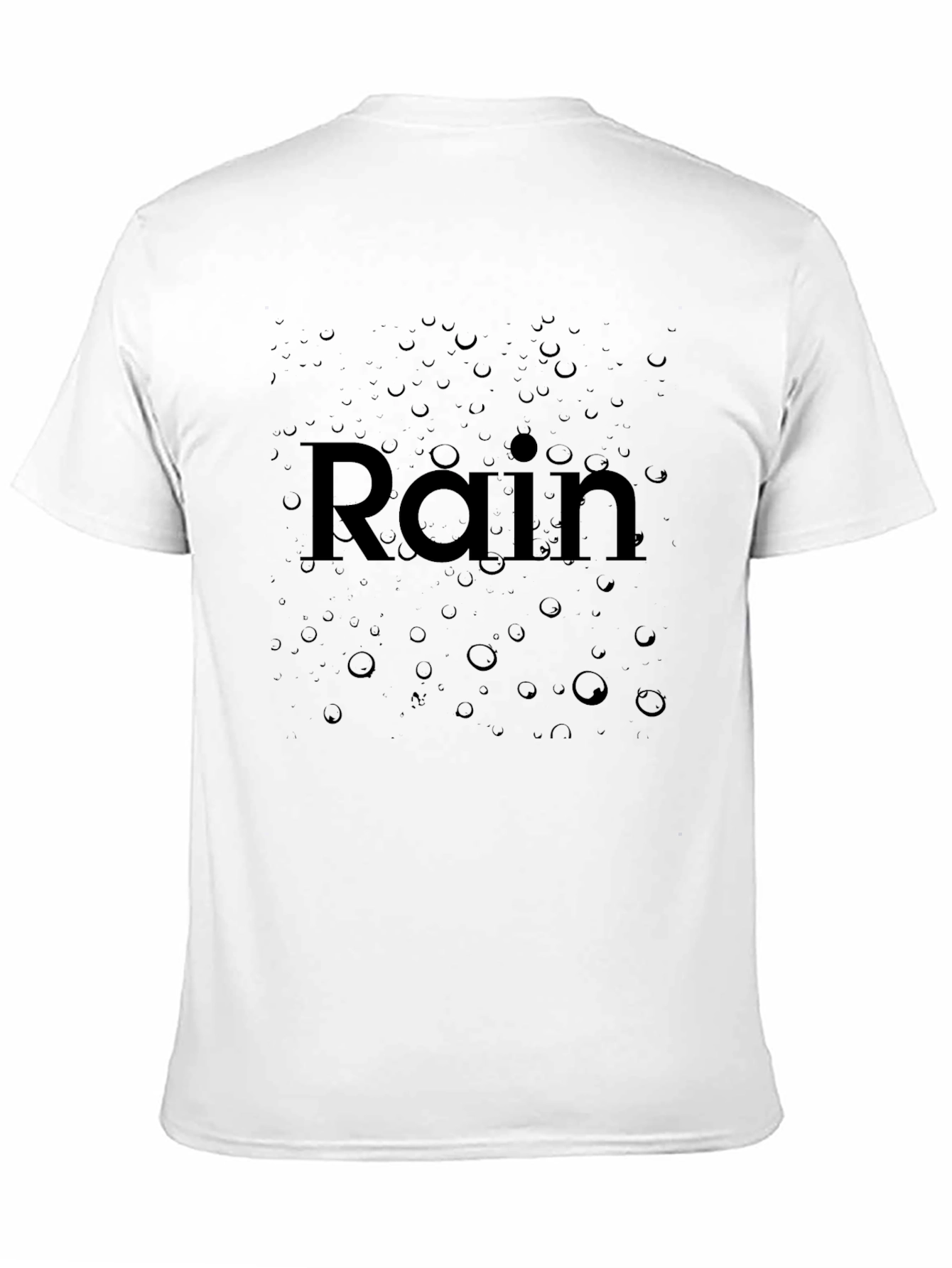 Rain Graphic Tee - Premium Black T-Shirt