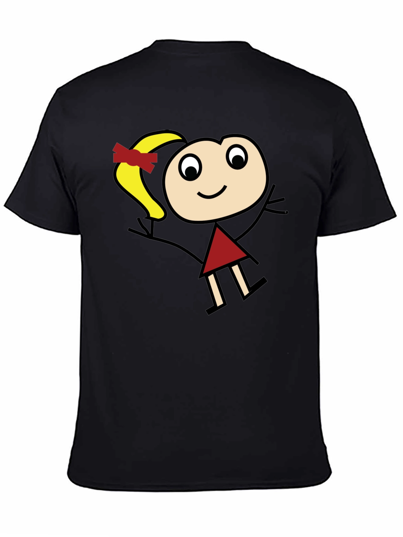 Stick Figure Girl Graphic T-Shirt - Unisex Casual Tee