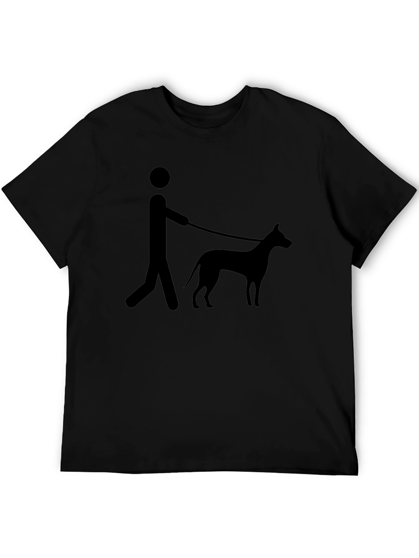 Dog Walker Graphic Tee - Casual Style