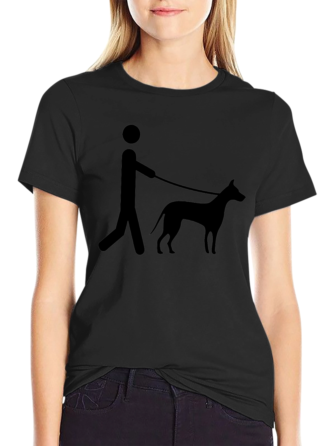 Dog Walker Graphic Tee - Casual Style