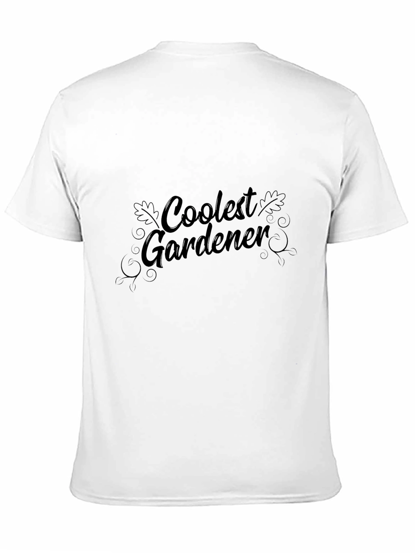 Coolest Gardener Black T-Shirt - Gardening Apparel