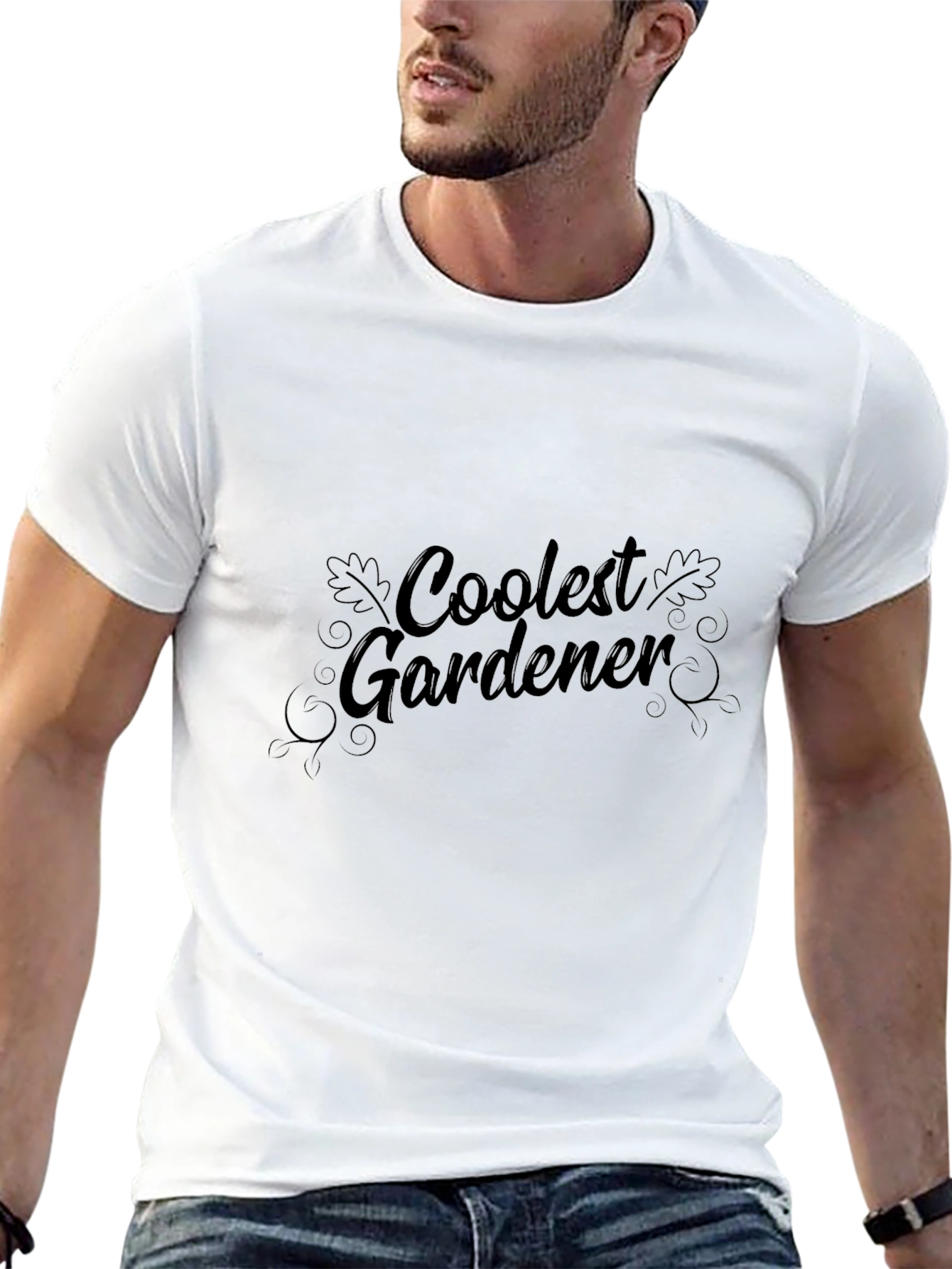 Coolest Gardener Black T-Shirt - Gardening Apparel