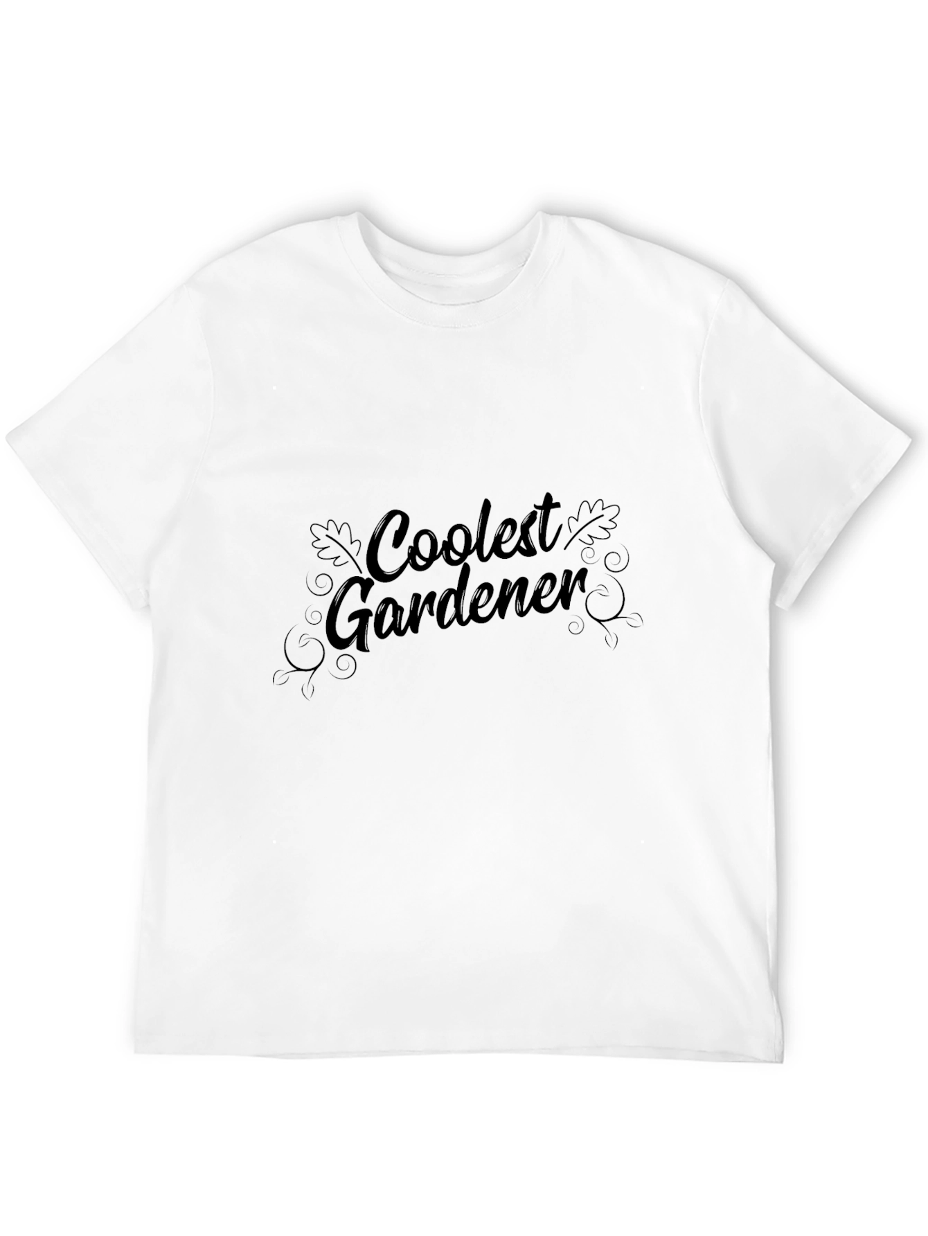 Coolest Gardener Black T-Shirt - Gardening Apparel