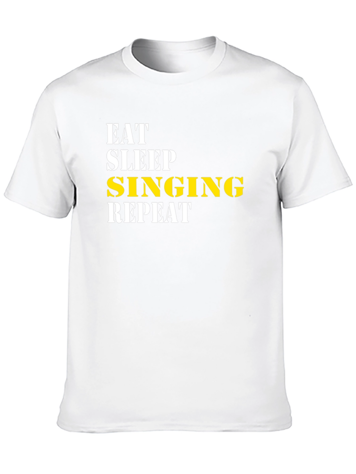 Eat Sleep Singing Repeat Graphic Tee