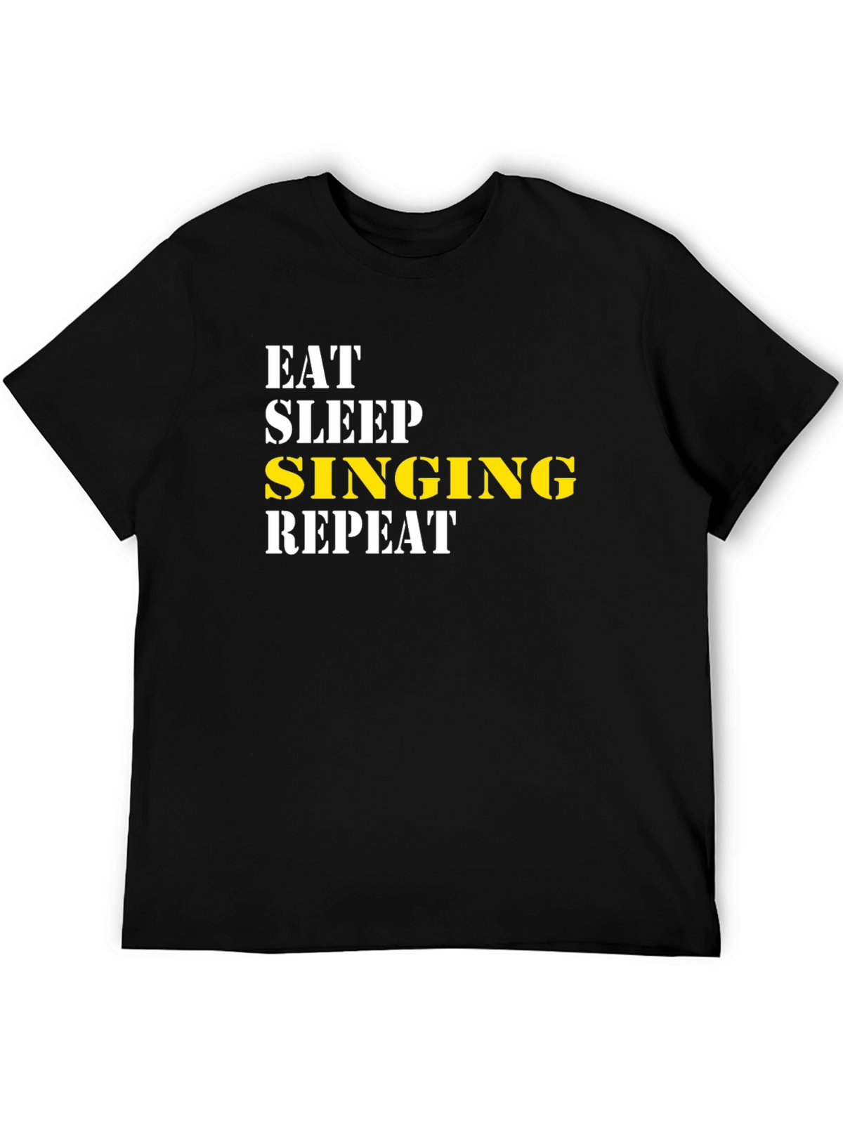 Eat Sleep Singing Repeat Graphic Tee