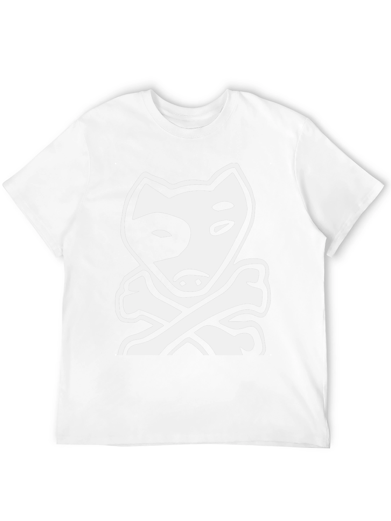 Dog & Bones Graphic Tee - Cool Black T-Shirt