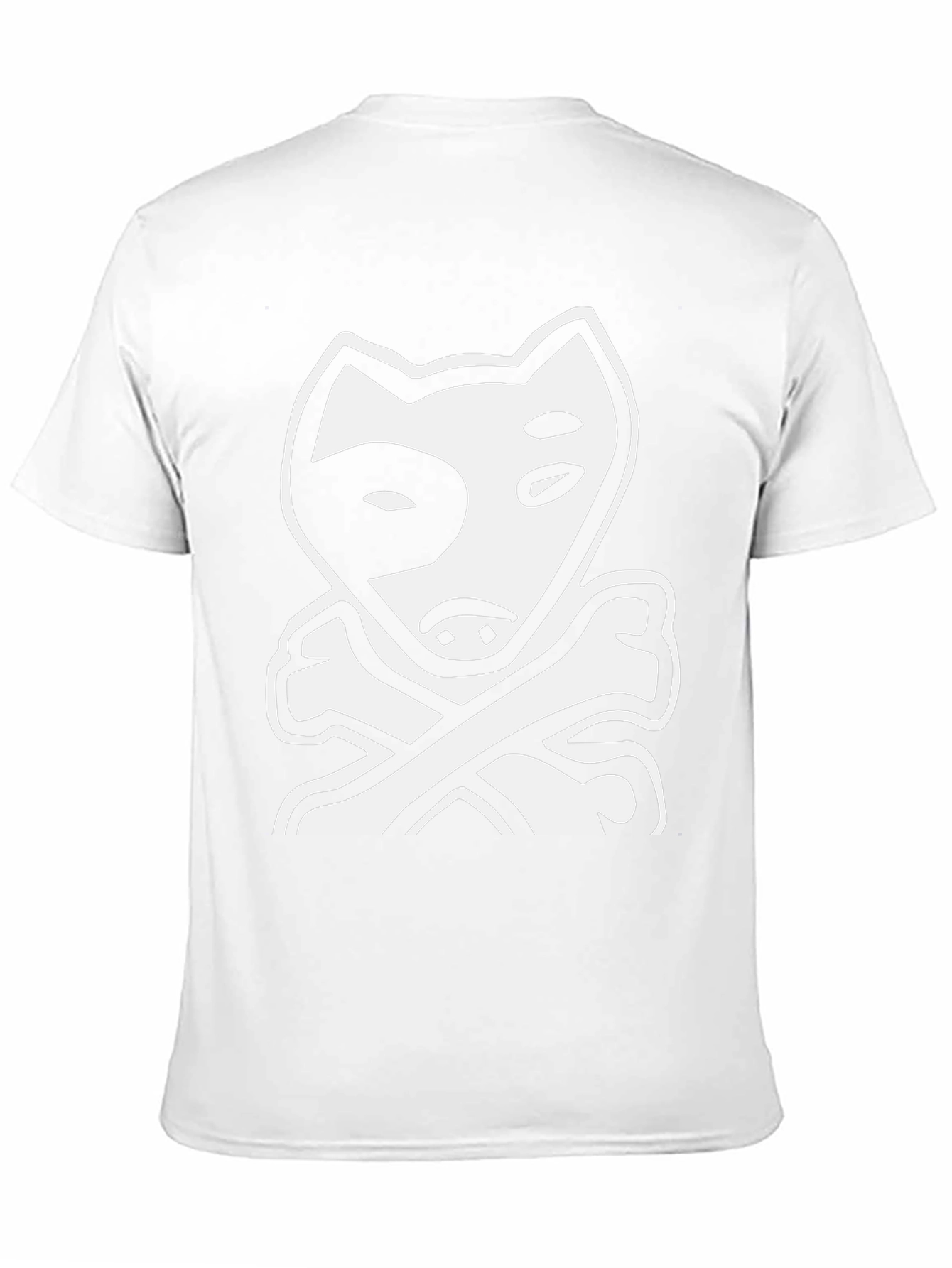 Dog & Bones Graphic Tee - Cool Black T-Shirt