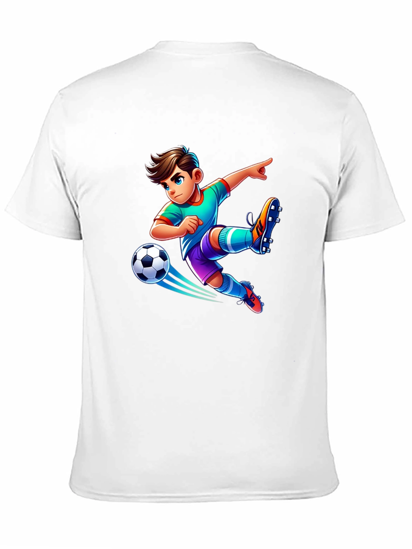 Soccer Boy Graphic Tee - Cool Kids T-Shirt