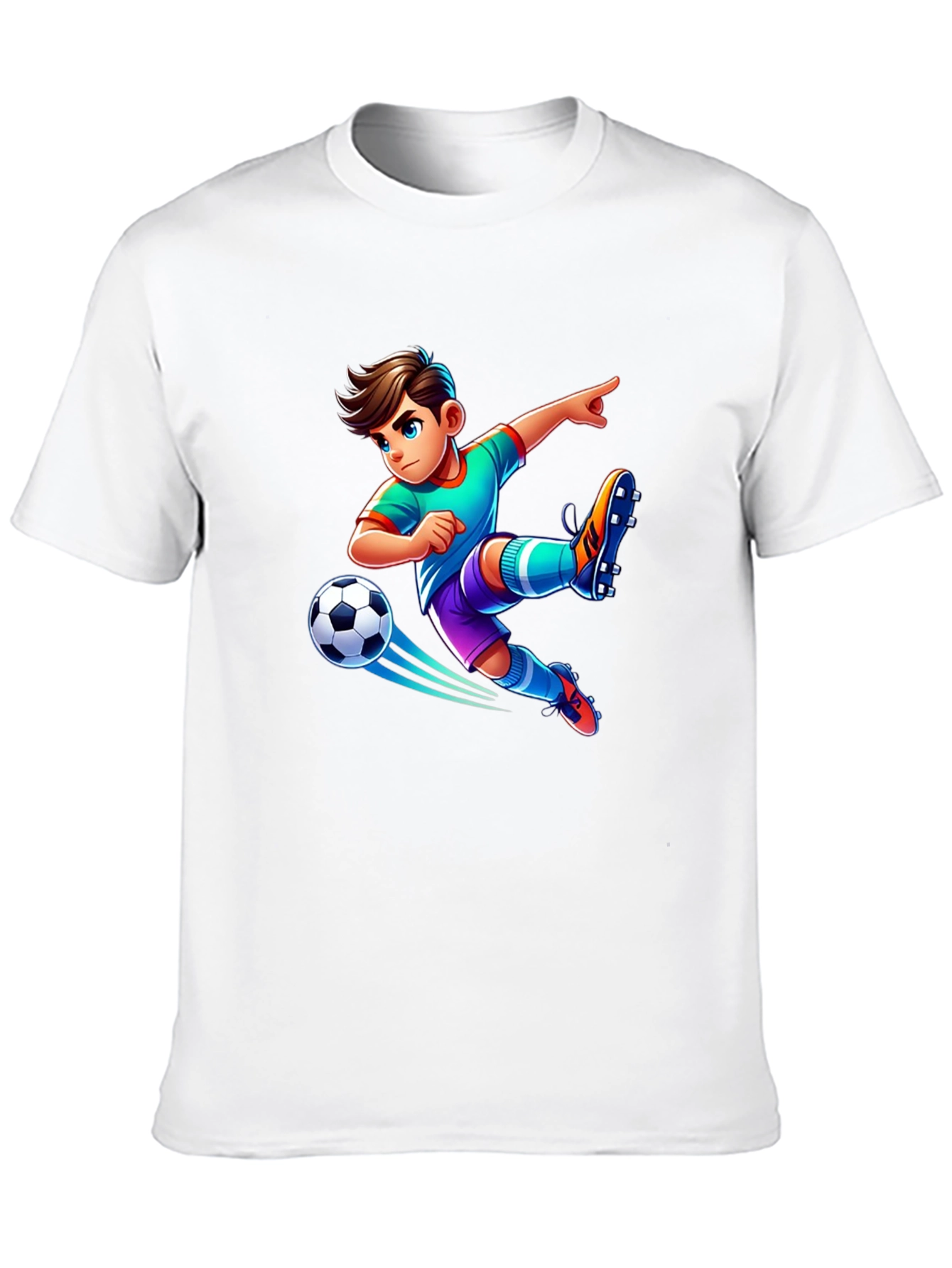 Soccer Boy Graphic Tee - Cool Kids T-Shirt