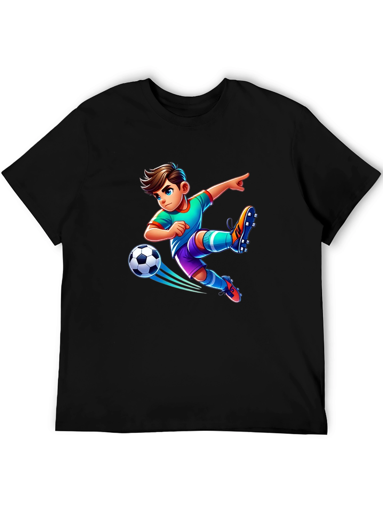 Soccer Boy Graphic Tee - Cool Kids T-Shirt