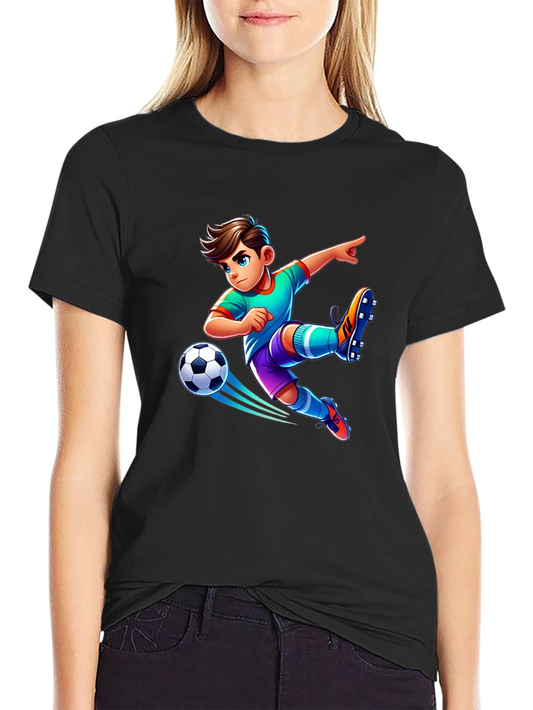 Soccer Boy Graphic Tee - Cool Kids T-Shirt