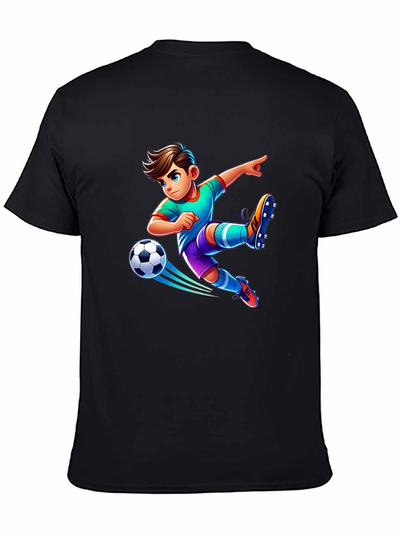 Soccer Boy Graphic Tee - Cool Kids T-Shirt