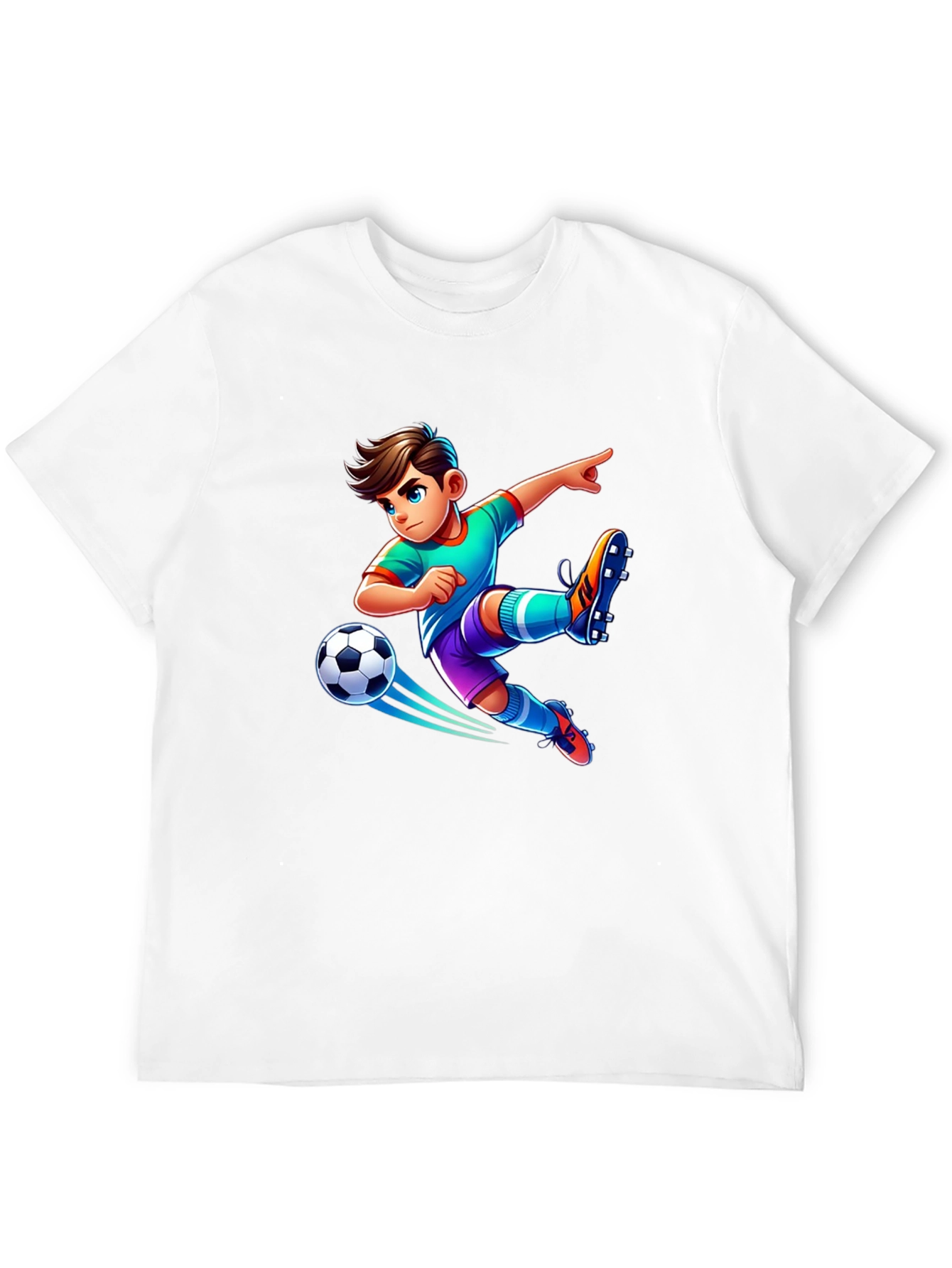 Soccer Boy Graphic Tee - Cool Kids T-Shirt