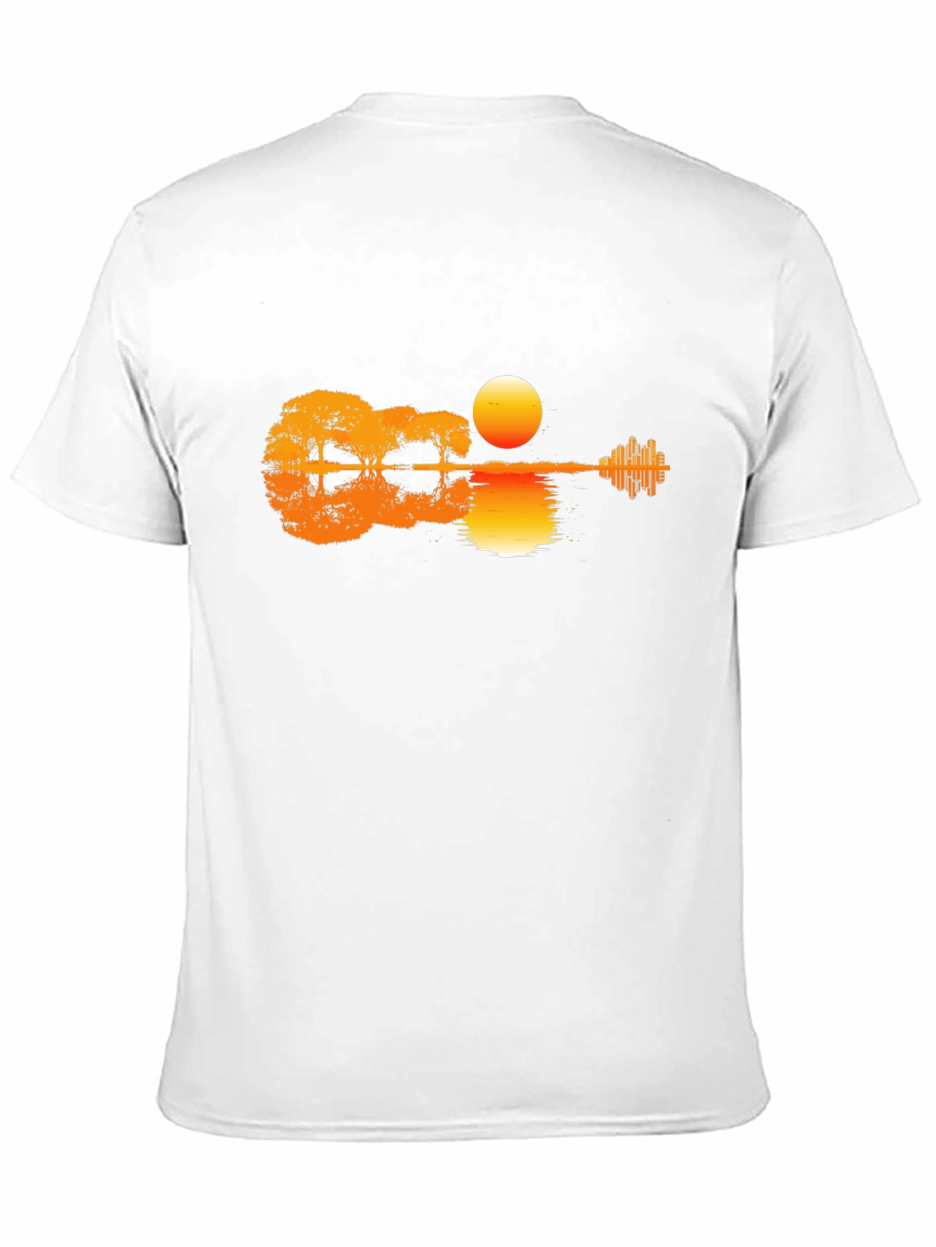 Guitar Sunset Graphic Tee - Black