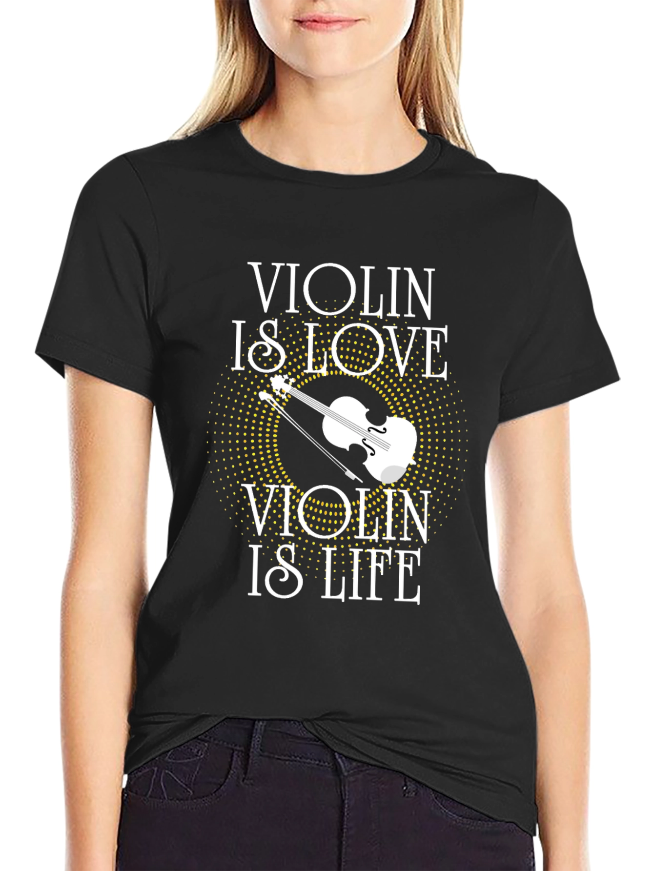 Violin is Love is Life Graphic T-Shirt