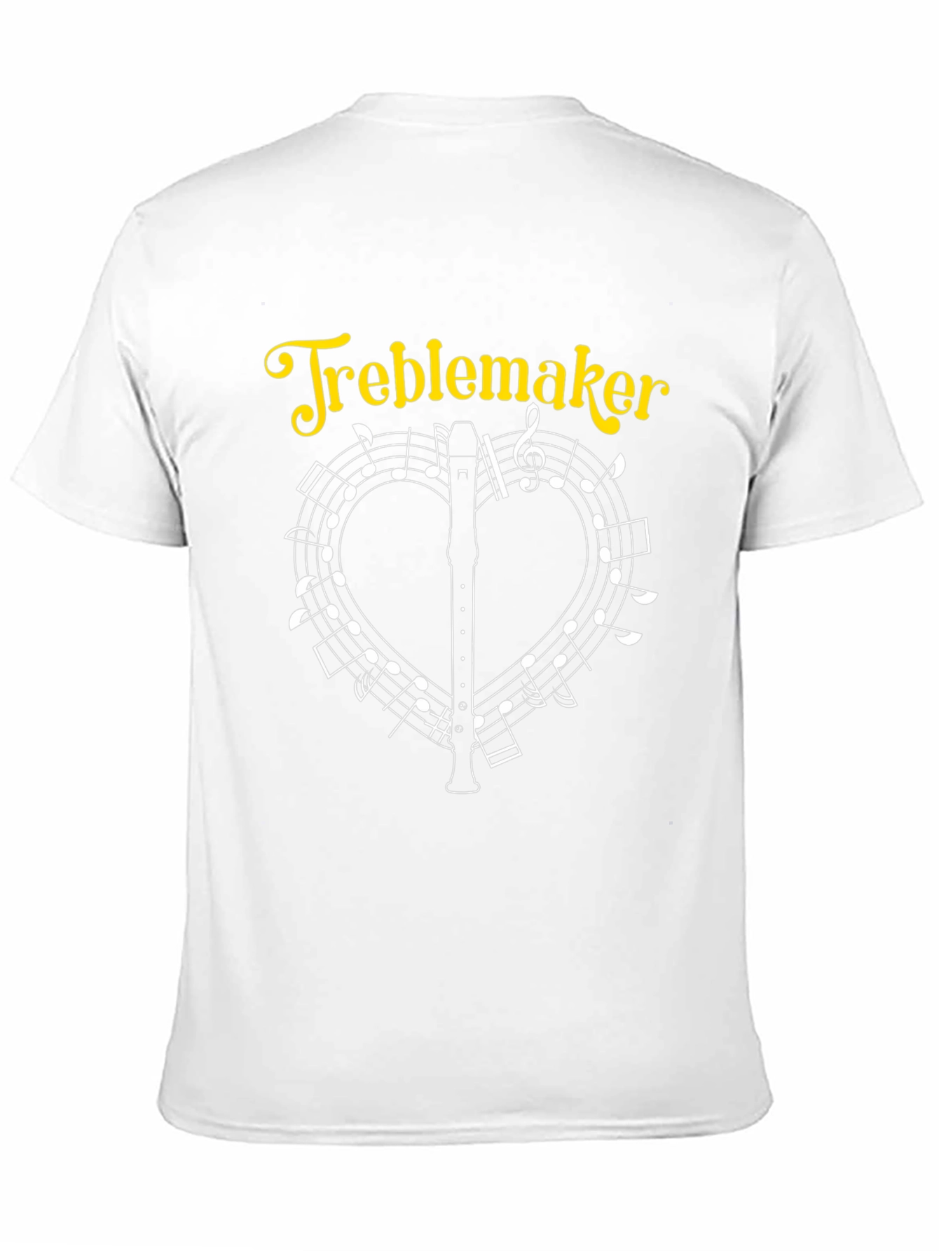 Treblemaker T-Shirt Music Heart Flute Musician Tee