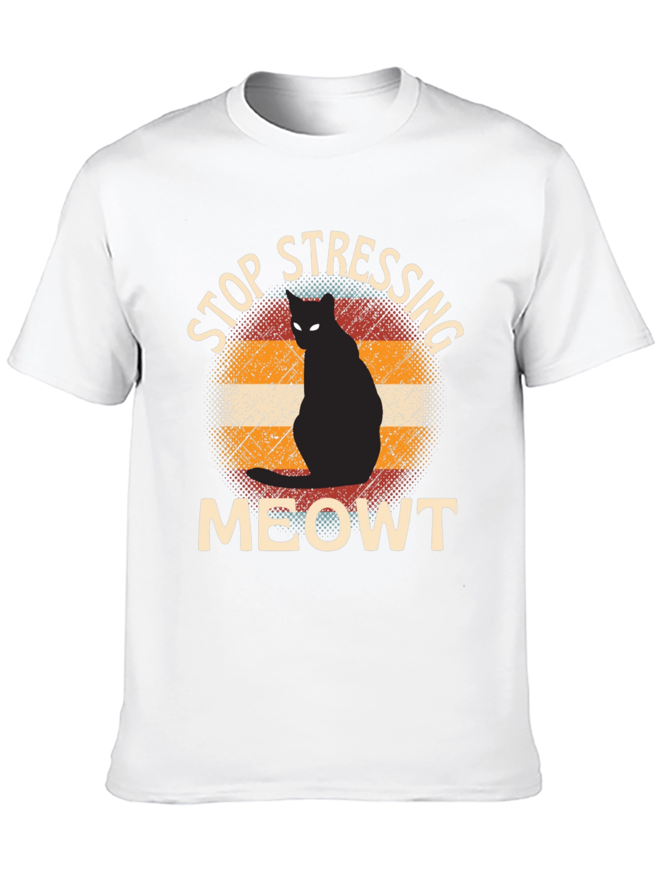 Stop Stressing Meowt Cat Graphic Tee
