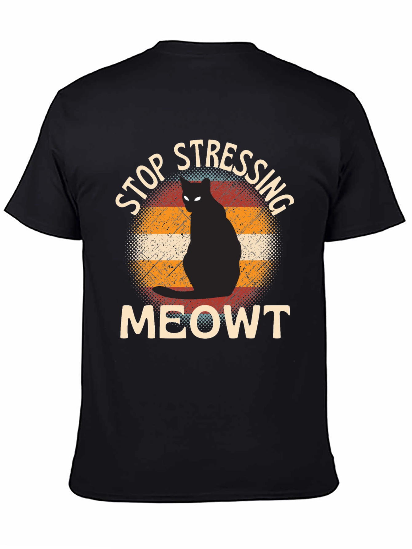 Stop Stressing Meowt Cat Graphic Tee