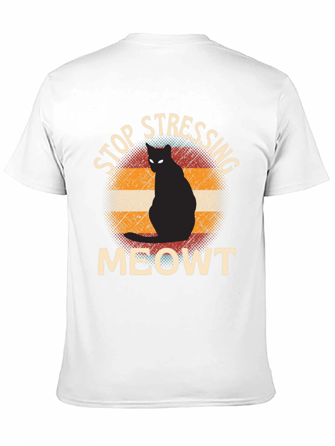 Stop Stressing Meowt Cat Graphic Tee