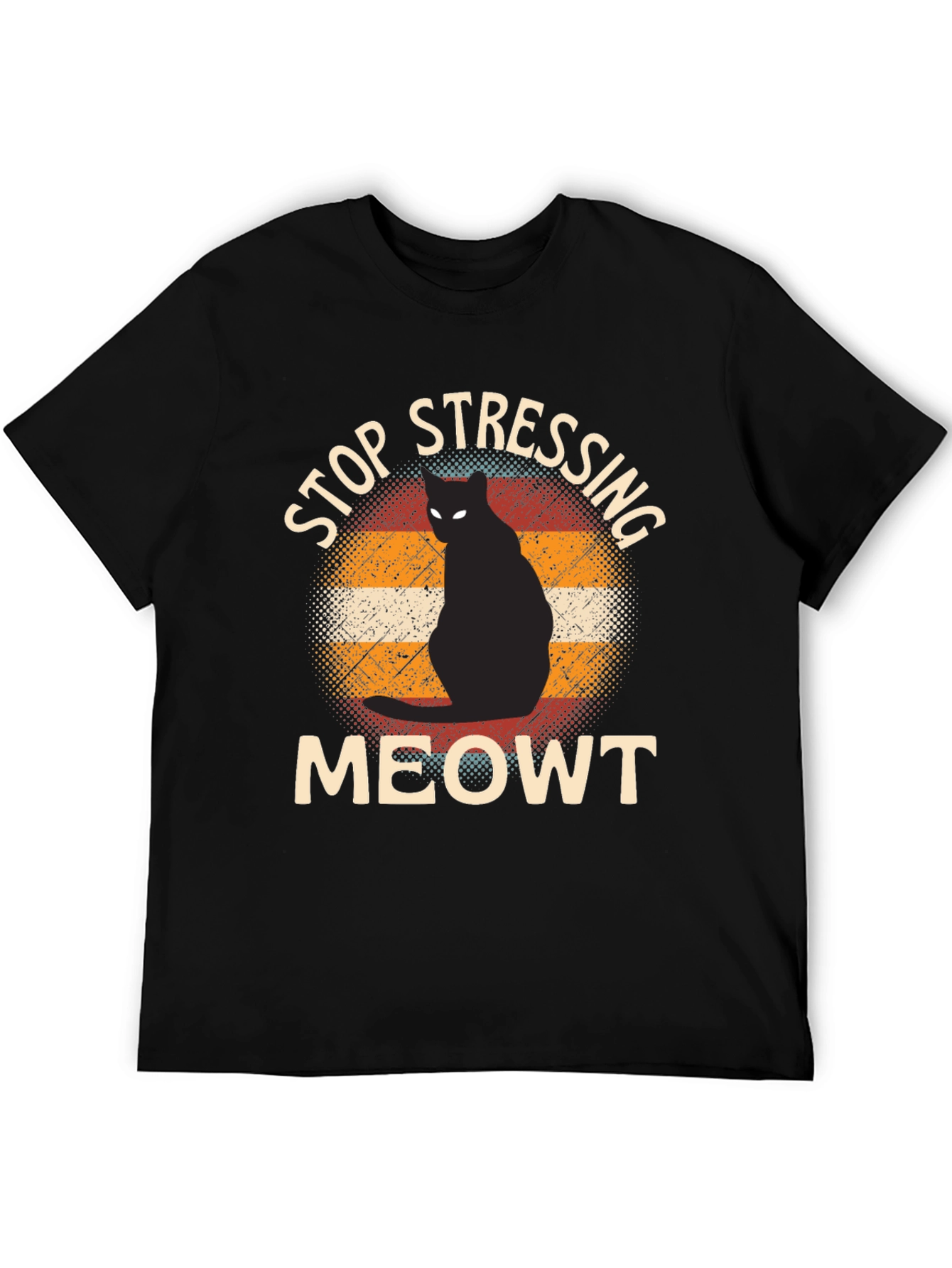 Stop Stressing Meowt Cat Graphic Tee