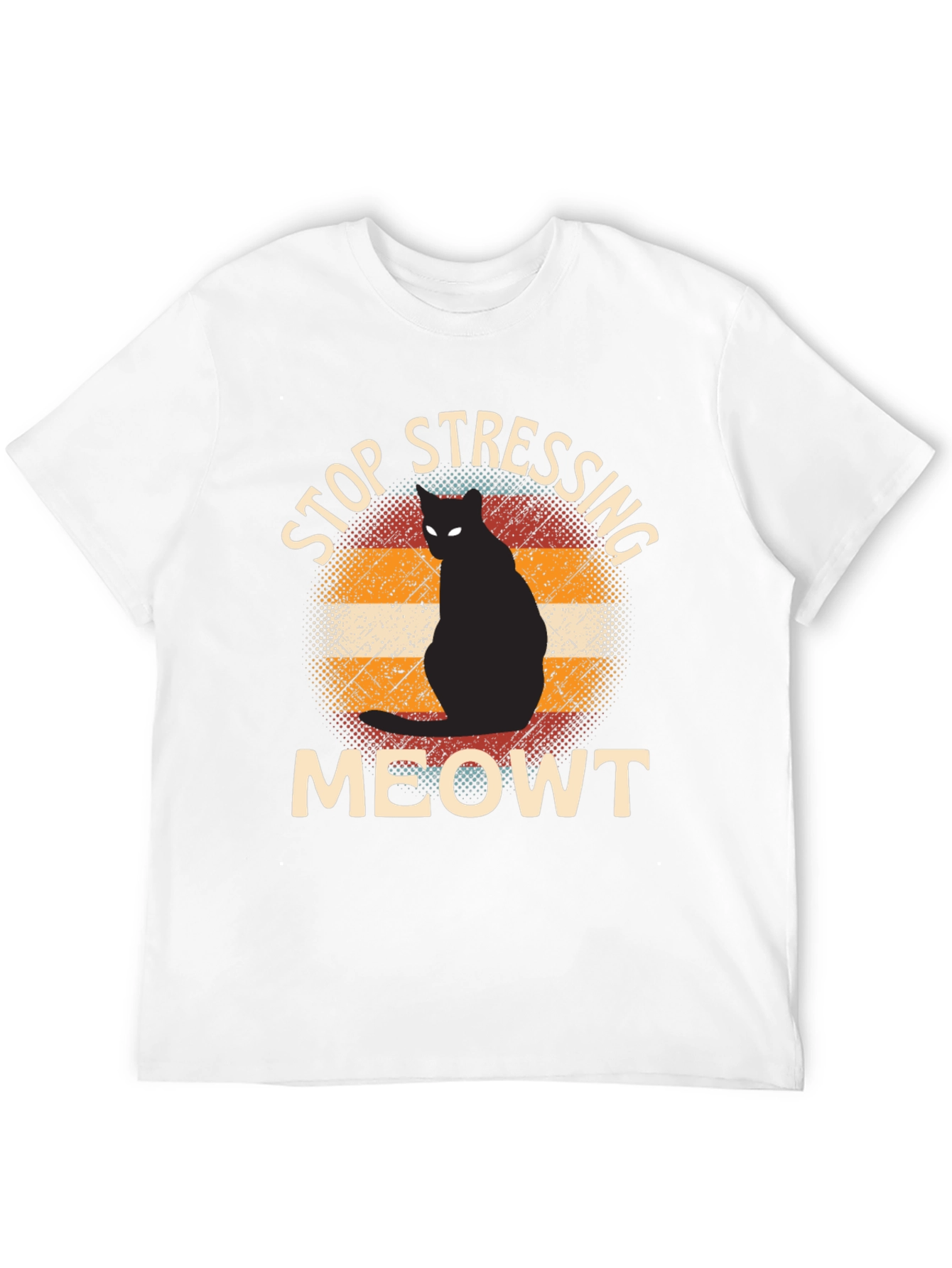 Stop Stressing Meowt Cat Graphic Tee