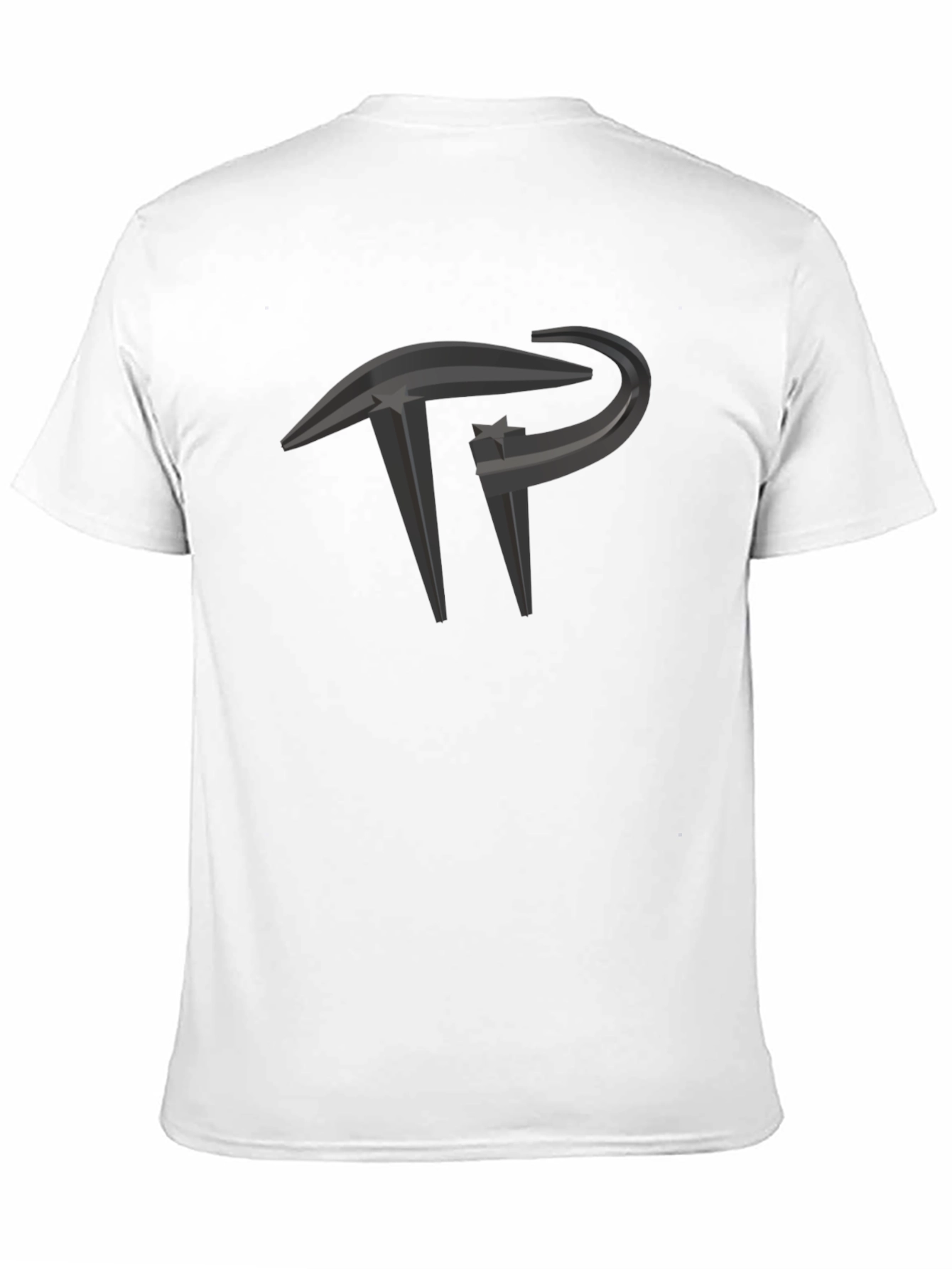 Modern Black T-Shirt with Unique Graphic Design