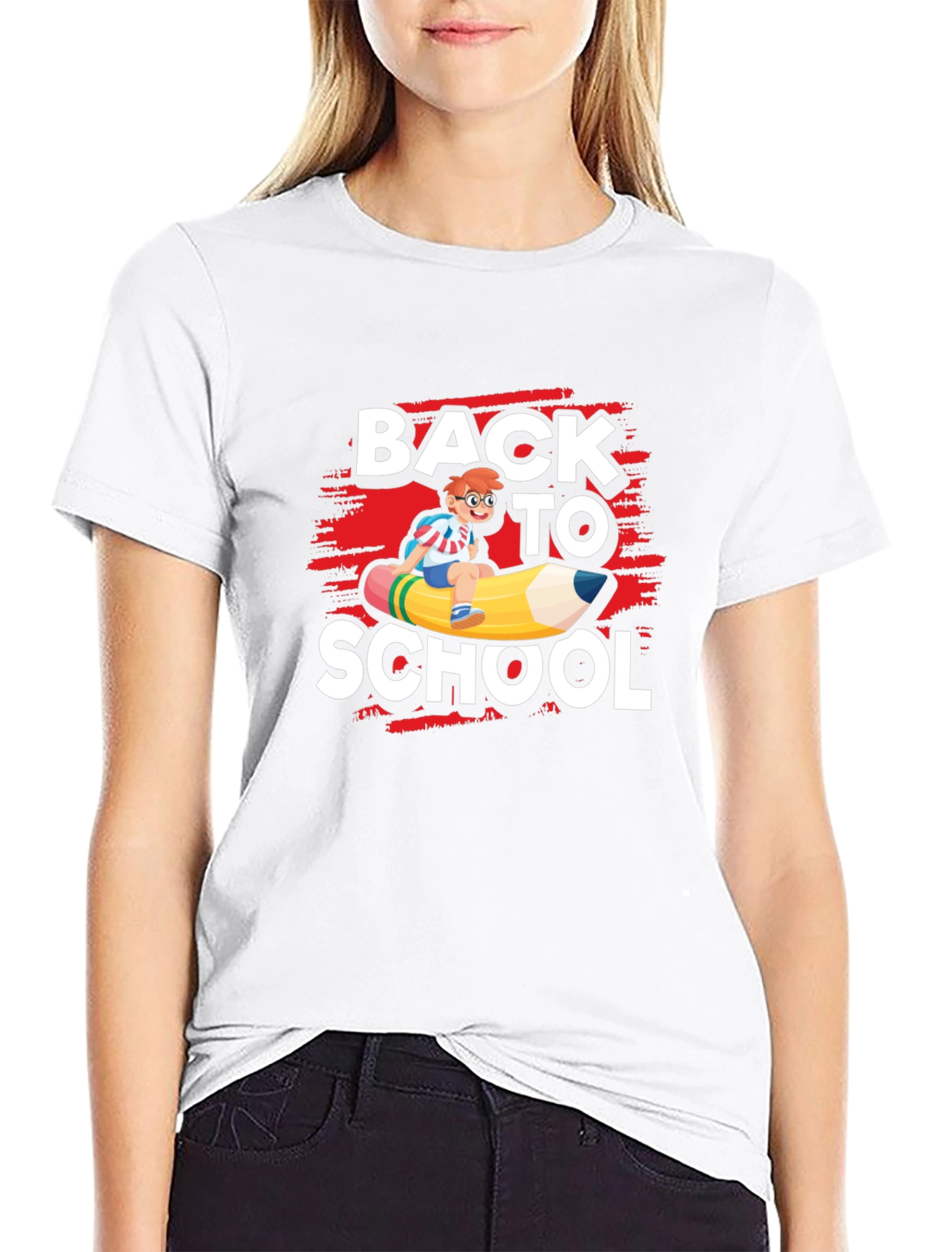 Back To School T-Shirt - Pencil Rider Graphic Tee