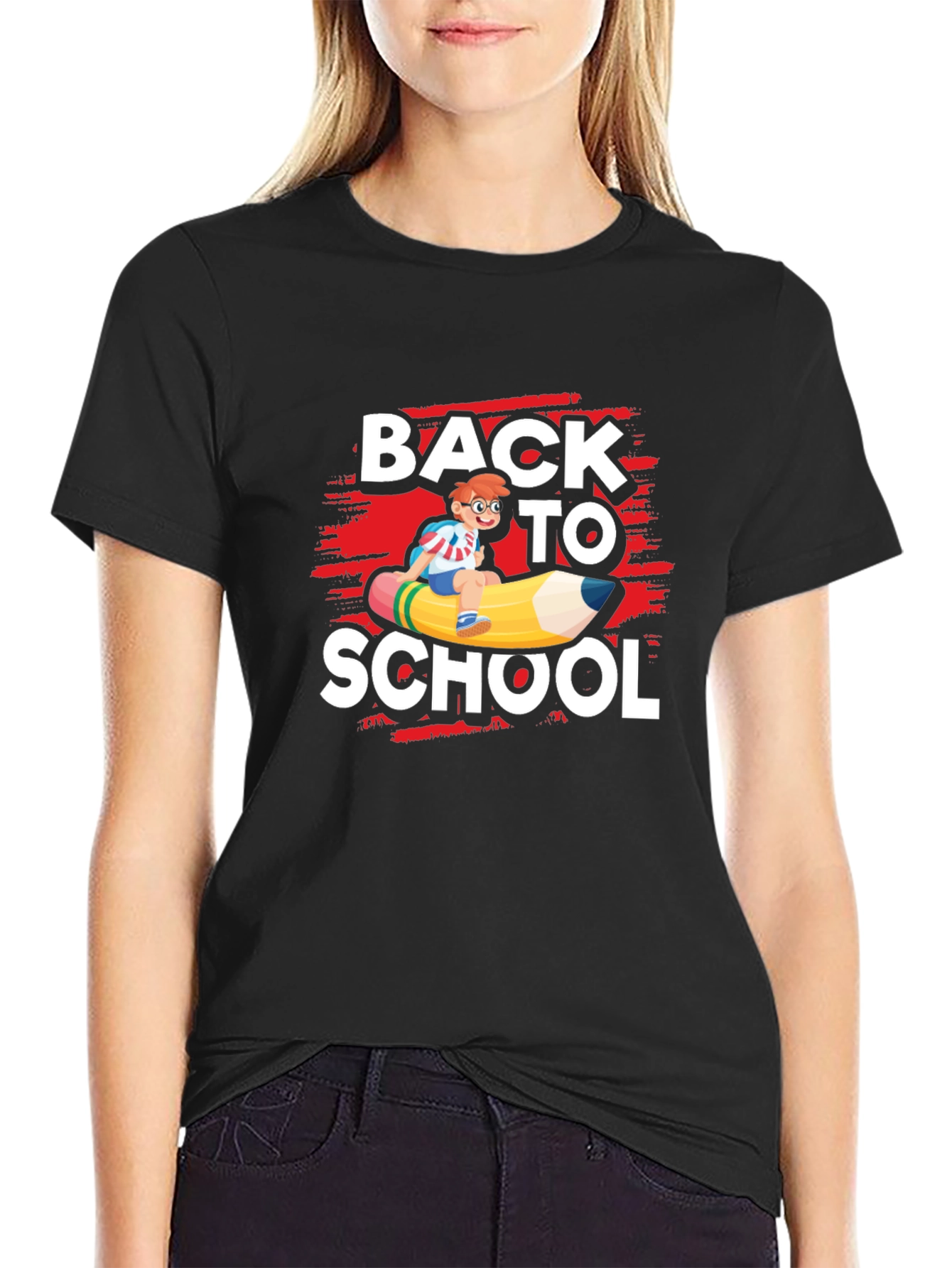 Back To School T-Shirt - Pencil Rider Graphic Tee