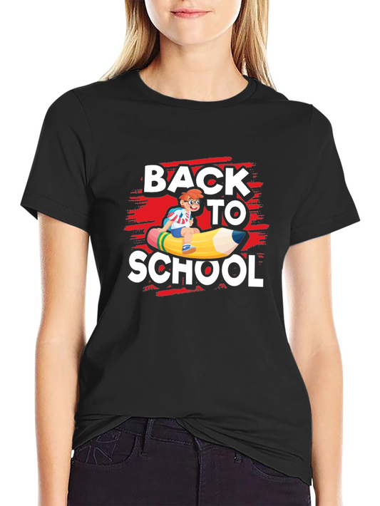 Back To School T-Shirt - Pencil Rider Graphic Tee