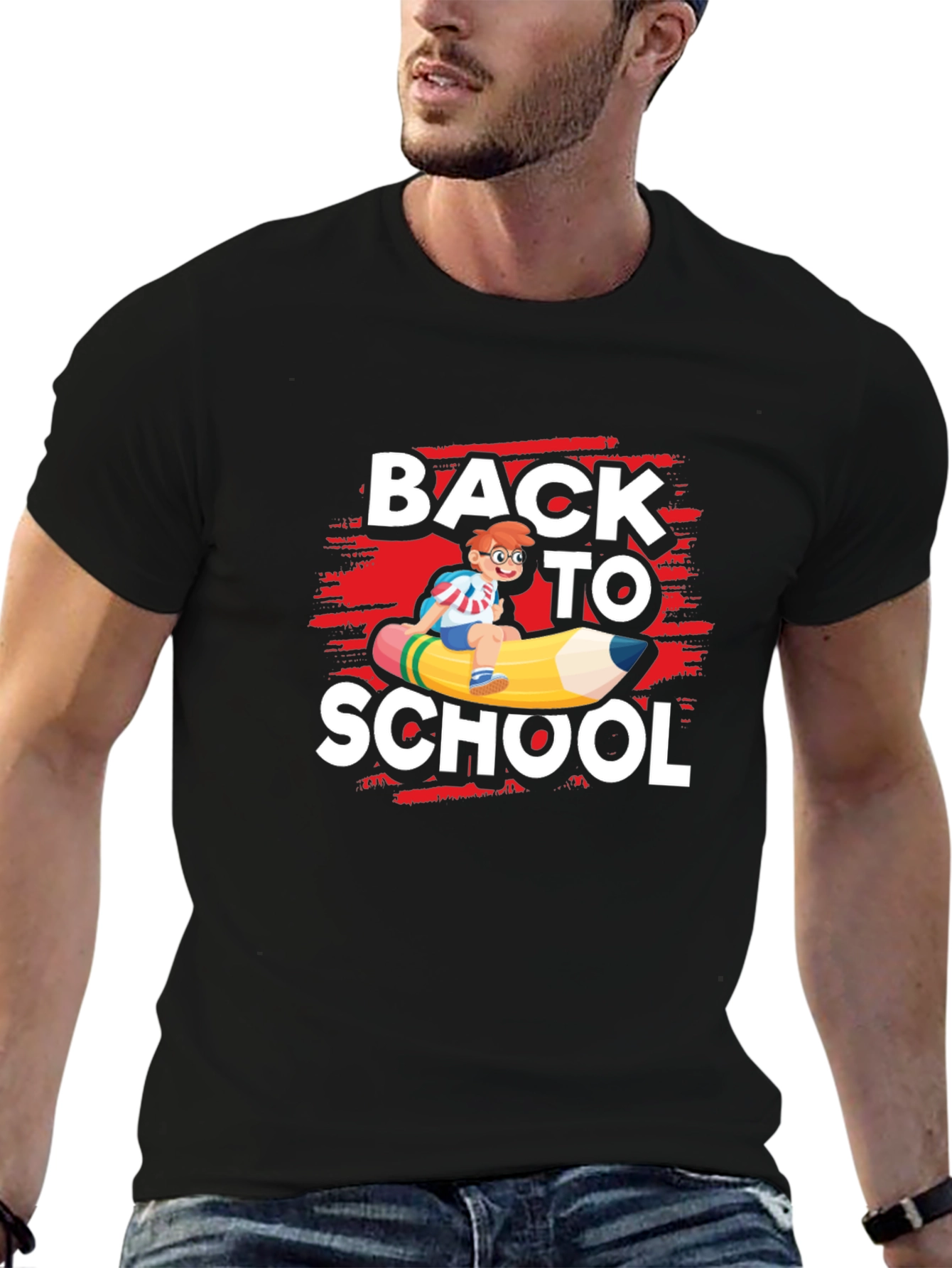 Back To School T-Shirt - Pencil Rider Graphic Tee