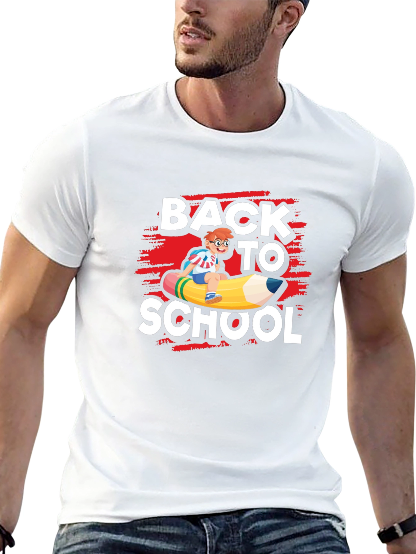 Back To School T-Shirt - Pencil Rider Graphic Tee