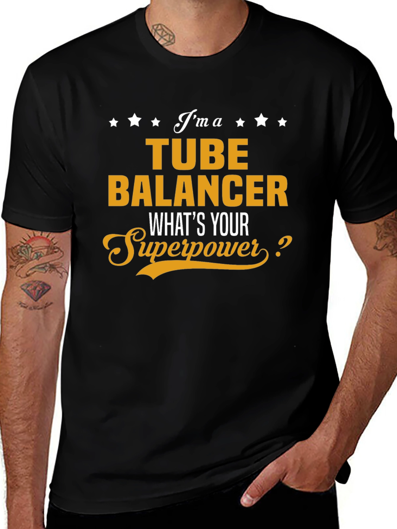 Tube Balancer Superpower Graphic T-Shirt