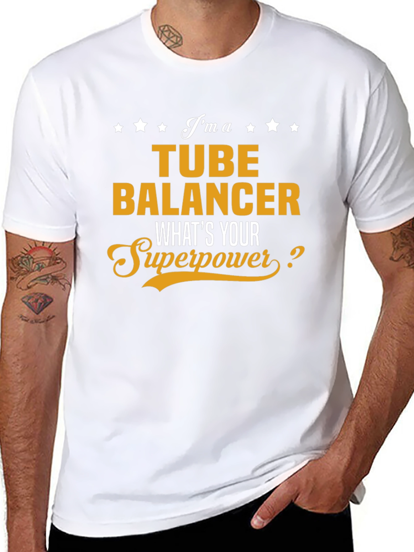 Tube Balancer Superpower Graphic T-Shirt