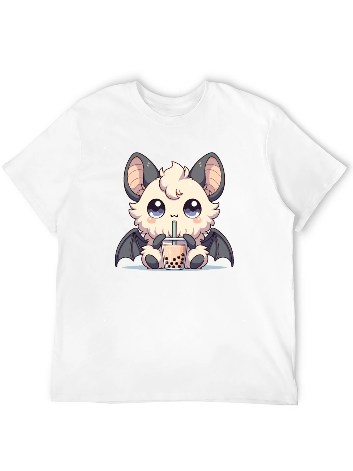 Kawaii Bat Boba Tea Graphic Tee