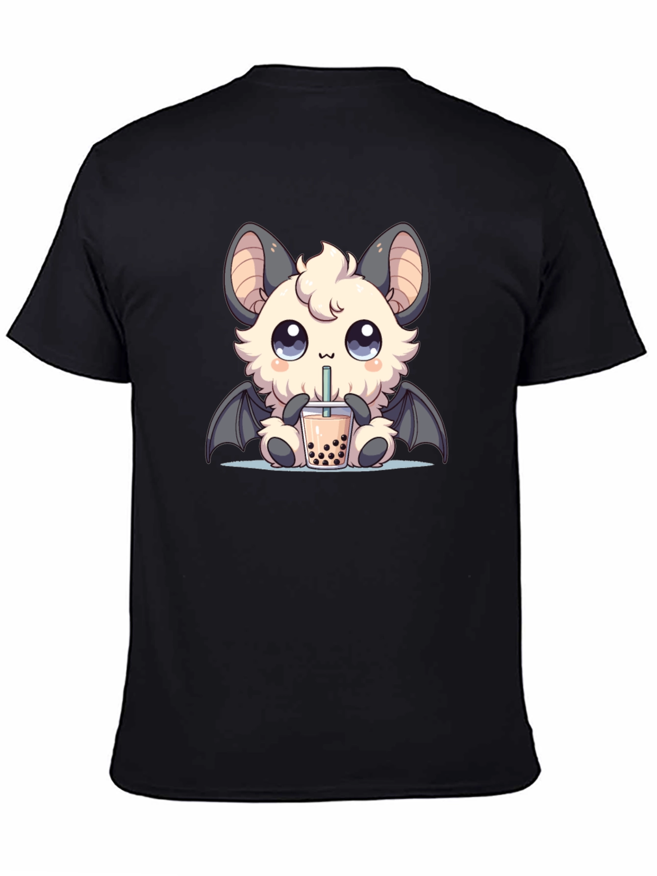 Kawaii Bat Boba Tea Graphic Tee