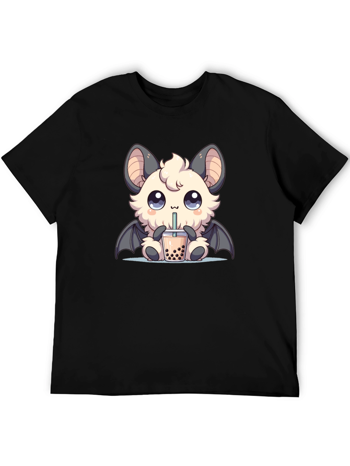 Kawaii Bat Boba Tea Graphic Tee