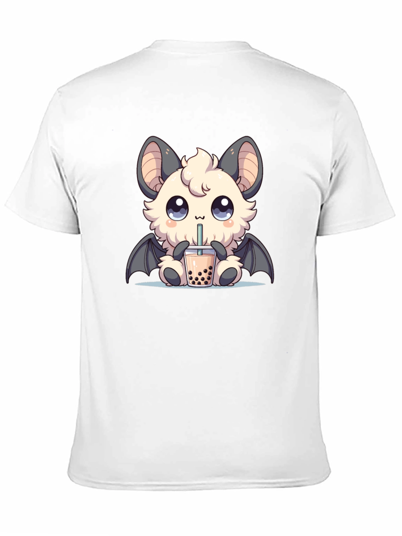Kawaii Bat Boba Tea Graphic Tee