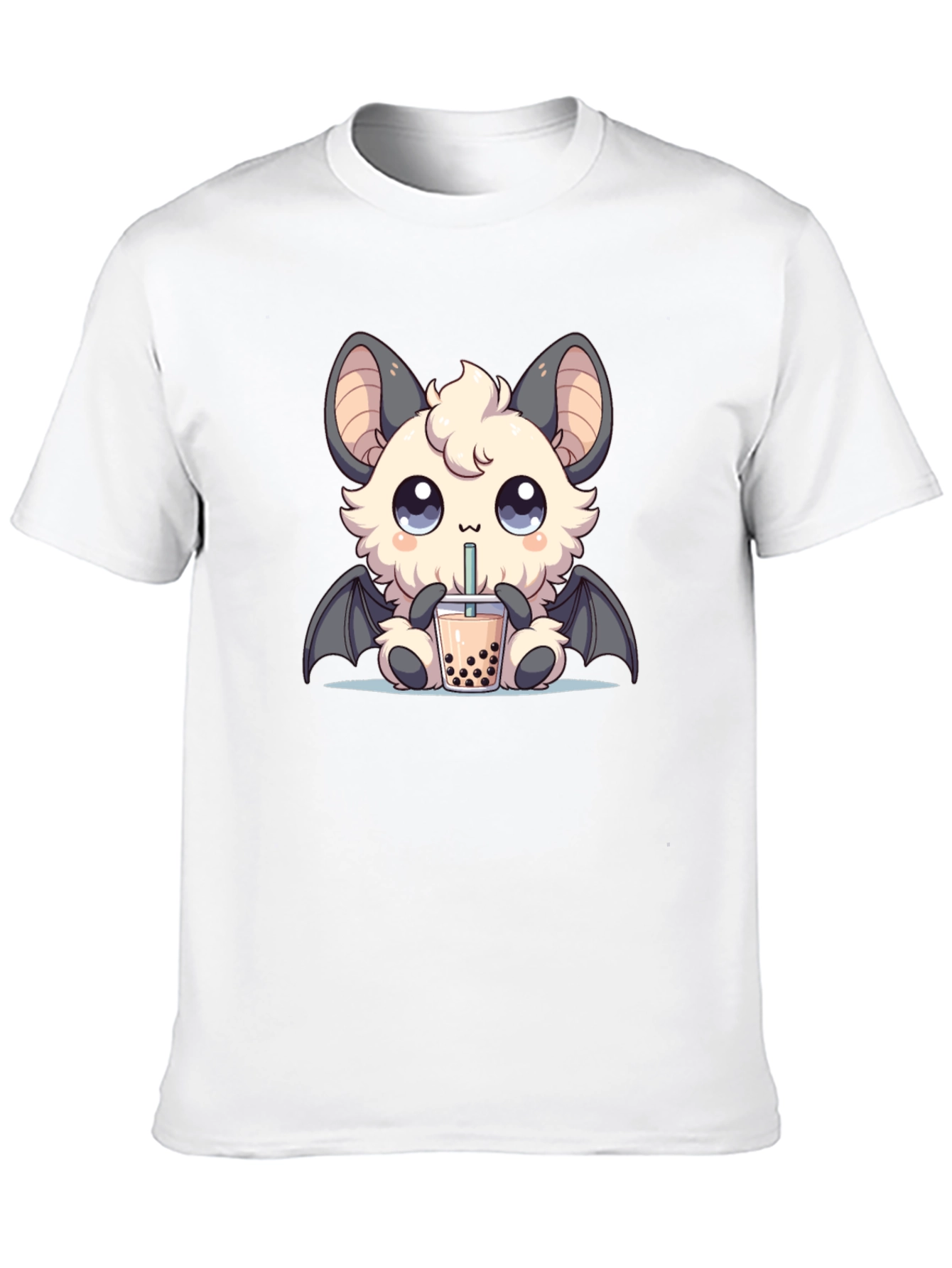 Kawaii Bat Boba Tea Graphic Tee