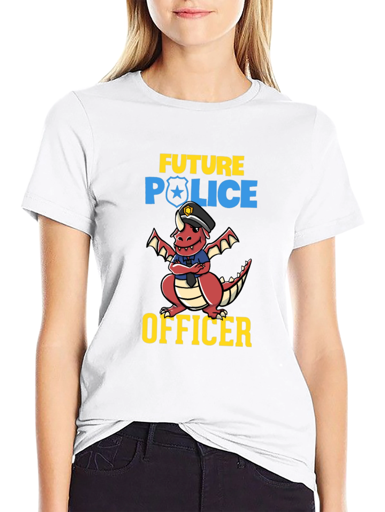 Future Police Officer Dragon T-Shirt