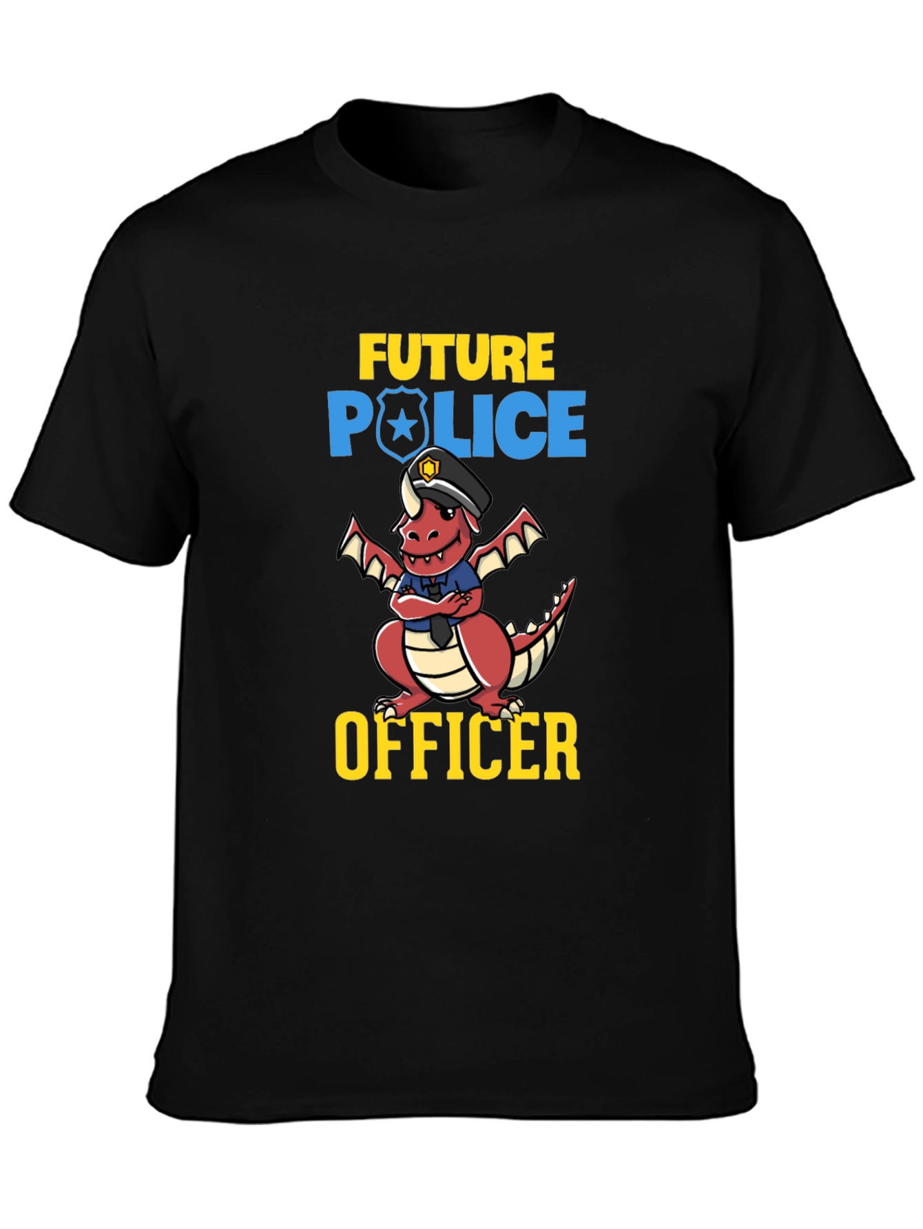 Future Police Officer Dragon T-Shirt