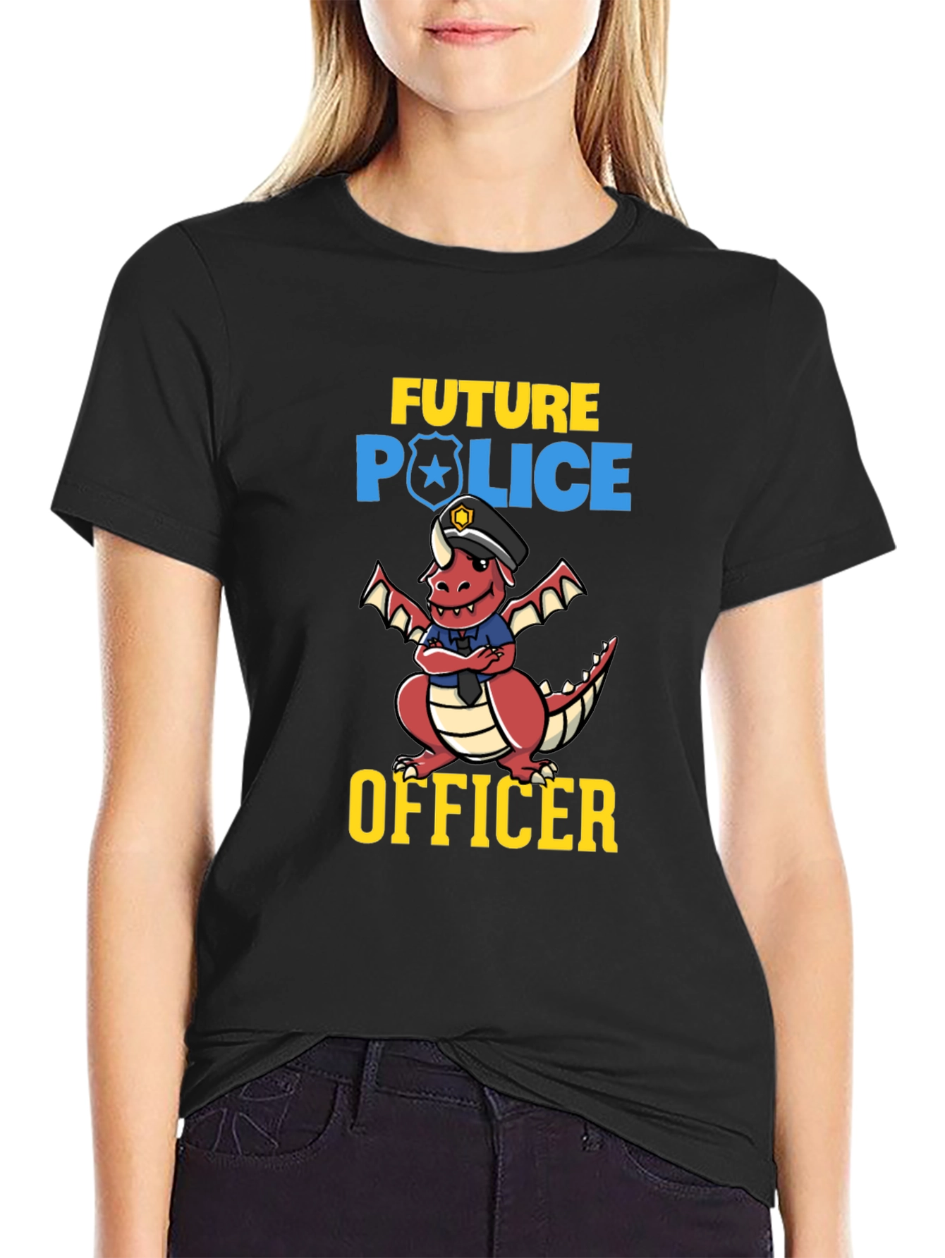 Future Police Officer Dragon T-Shirt