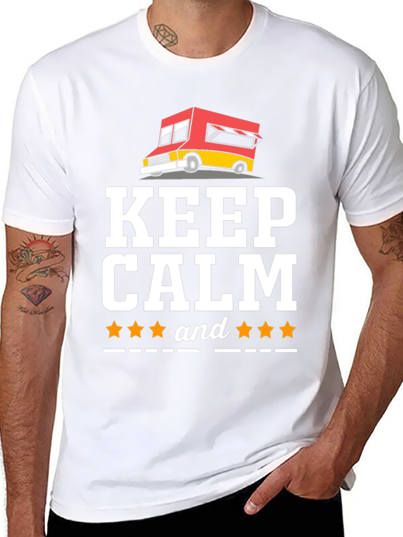 Keep Calm Food Truck Graphic T-Shirt