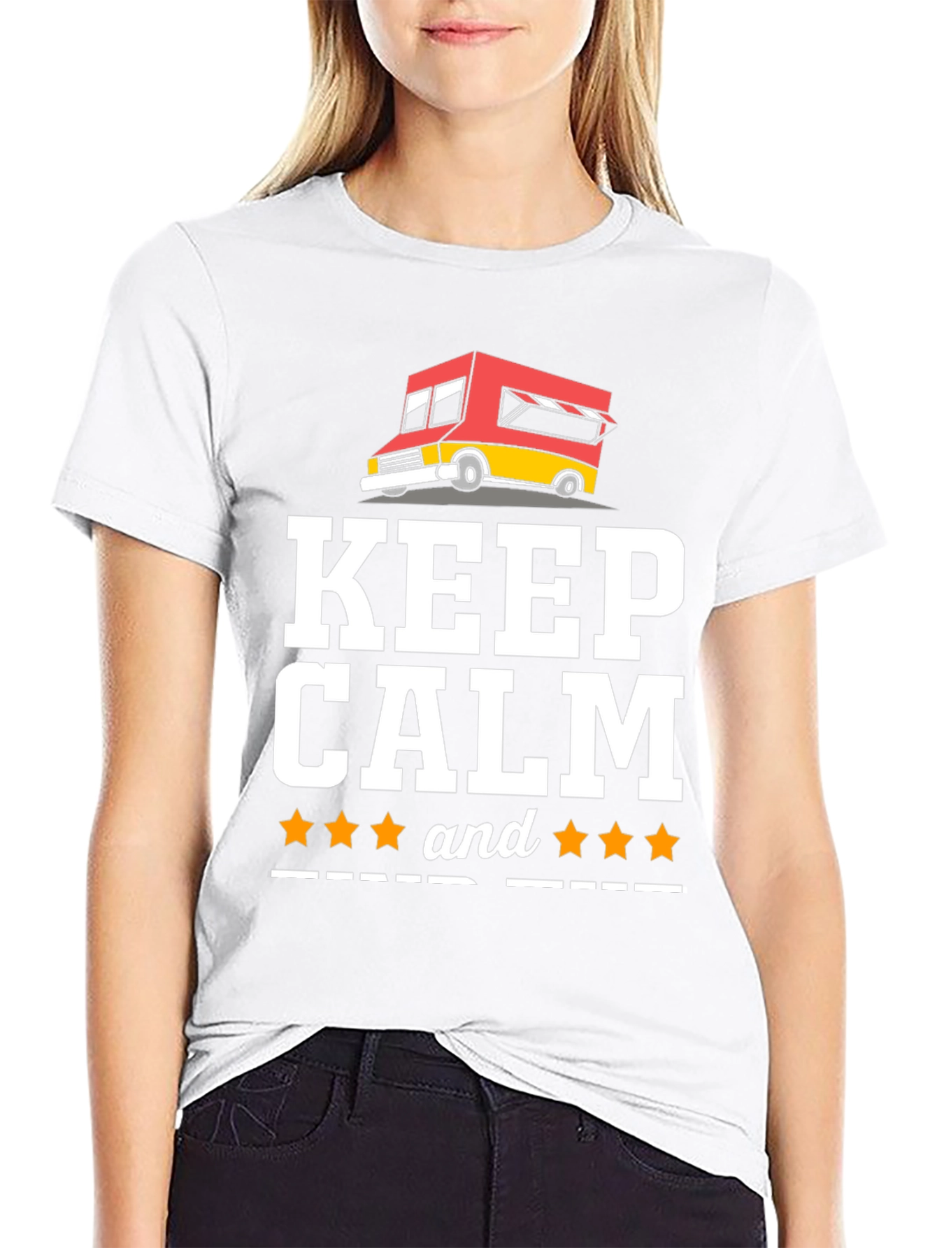 Keep Calm Food Truck Graphic T-Shirt