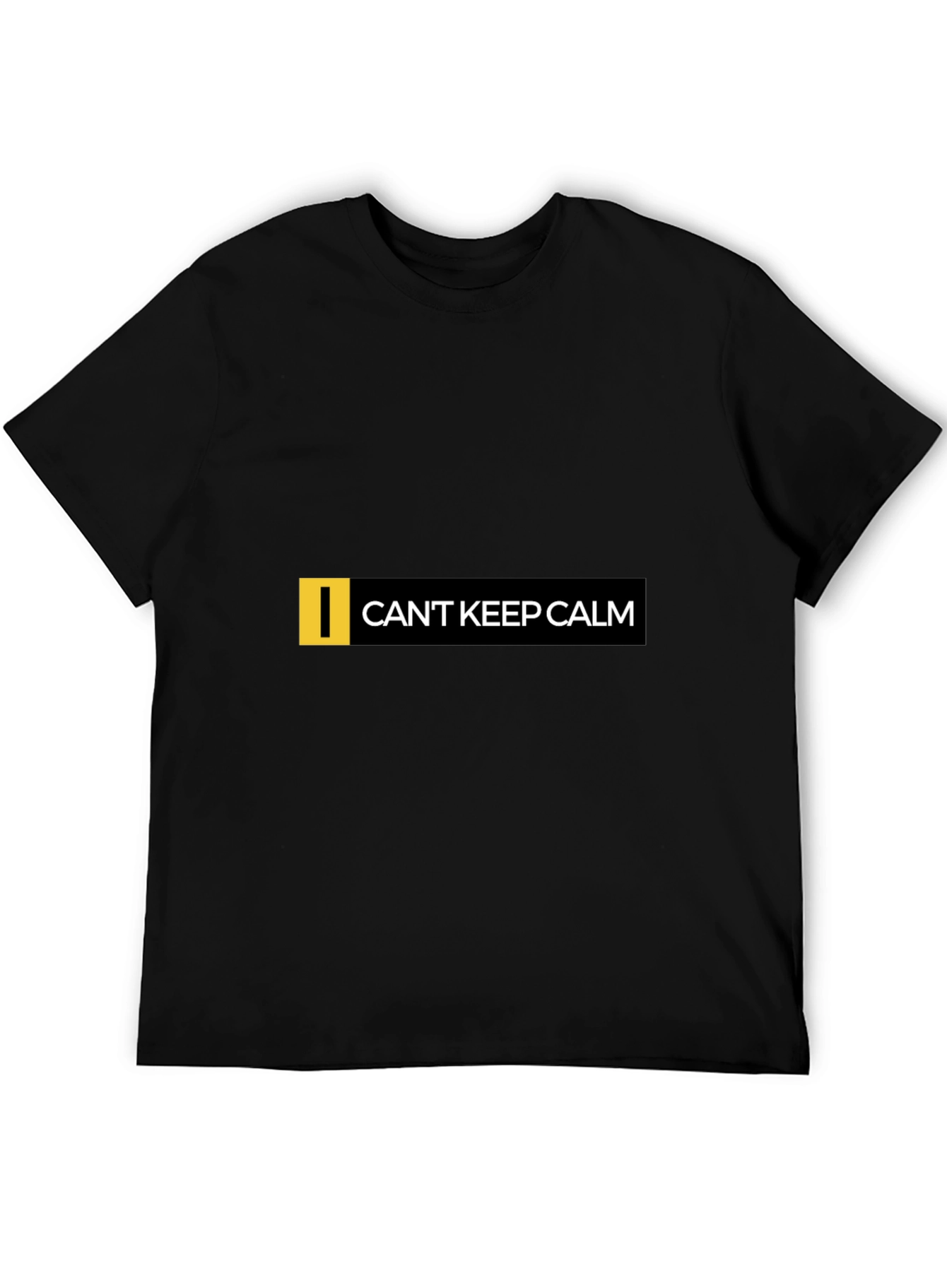 Cant Keep Calm Graphic Black T-Shirt