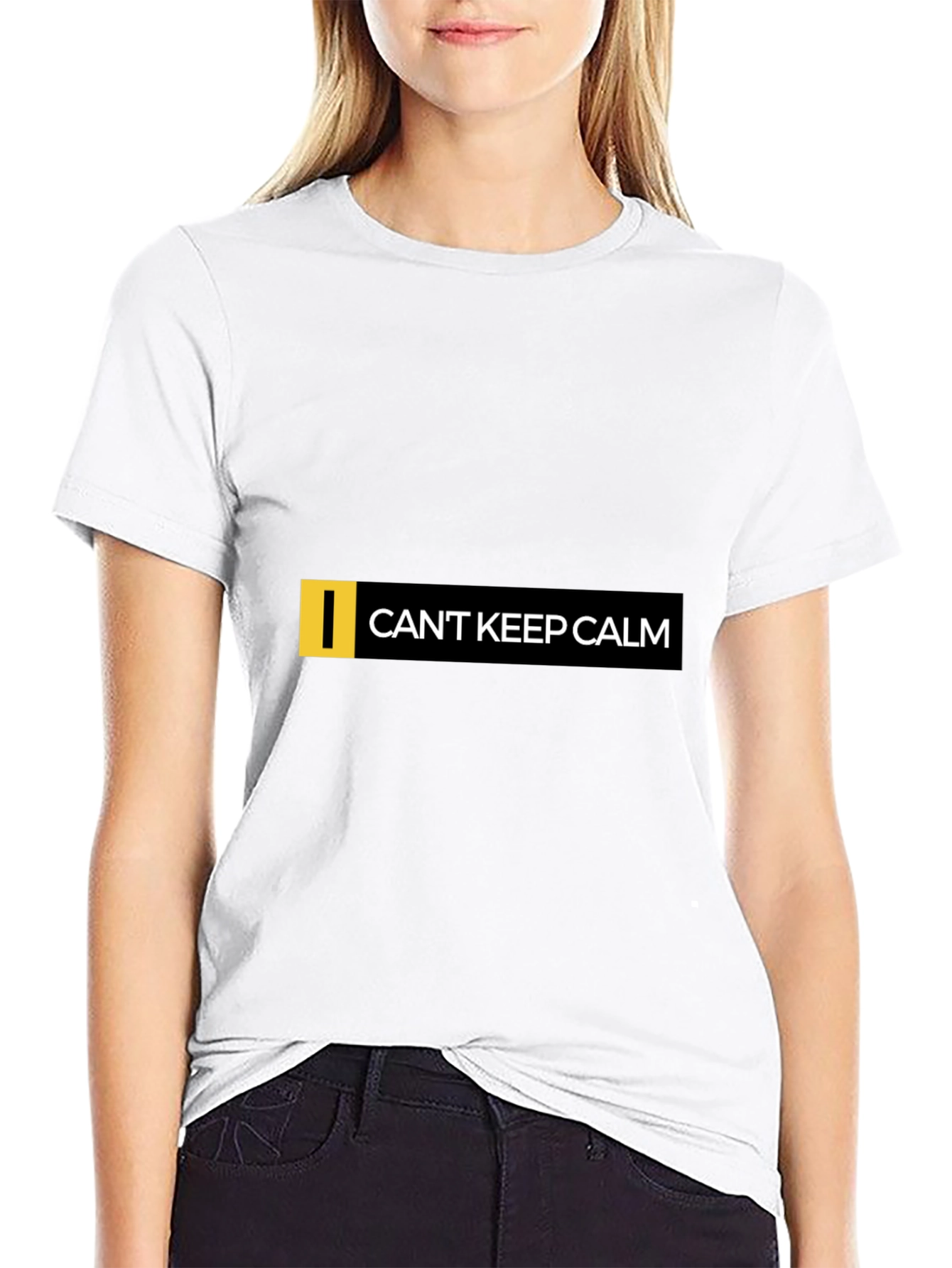 Cant Keep Calm Graphic Black T-Shirt